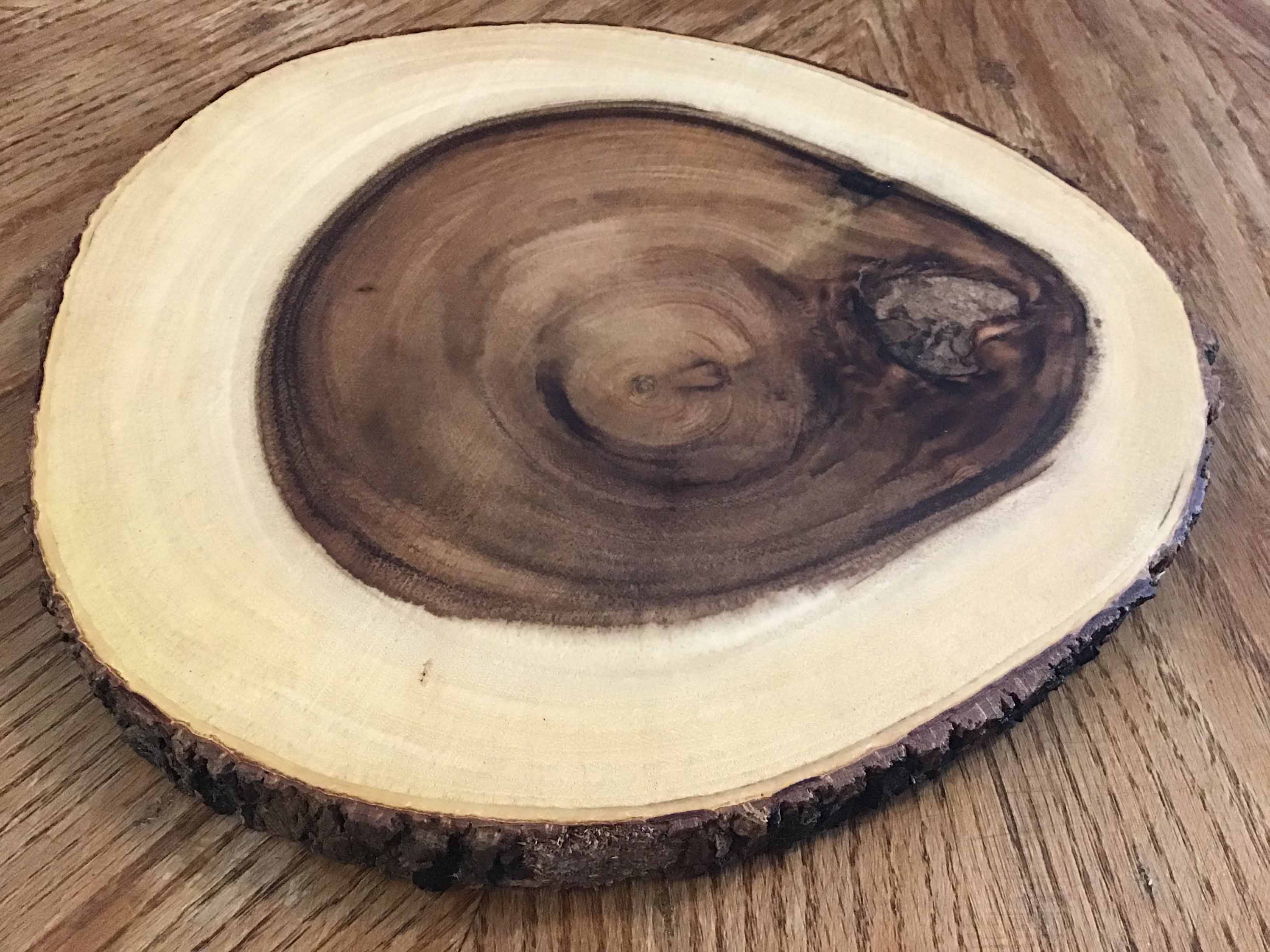 wood serving platter (10-11 diameter)