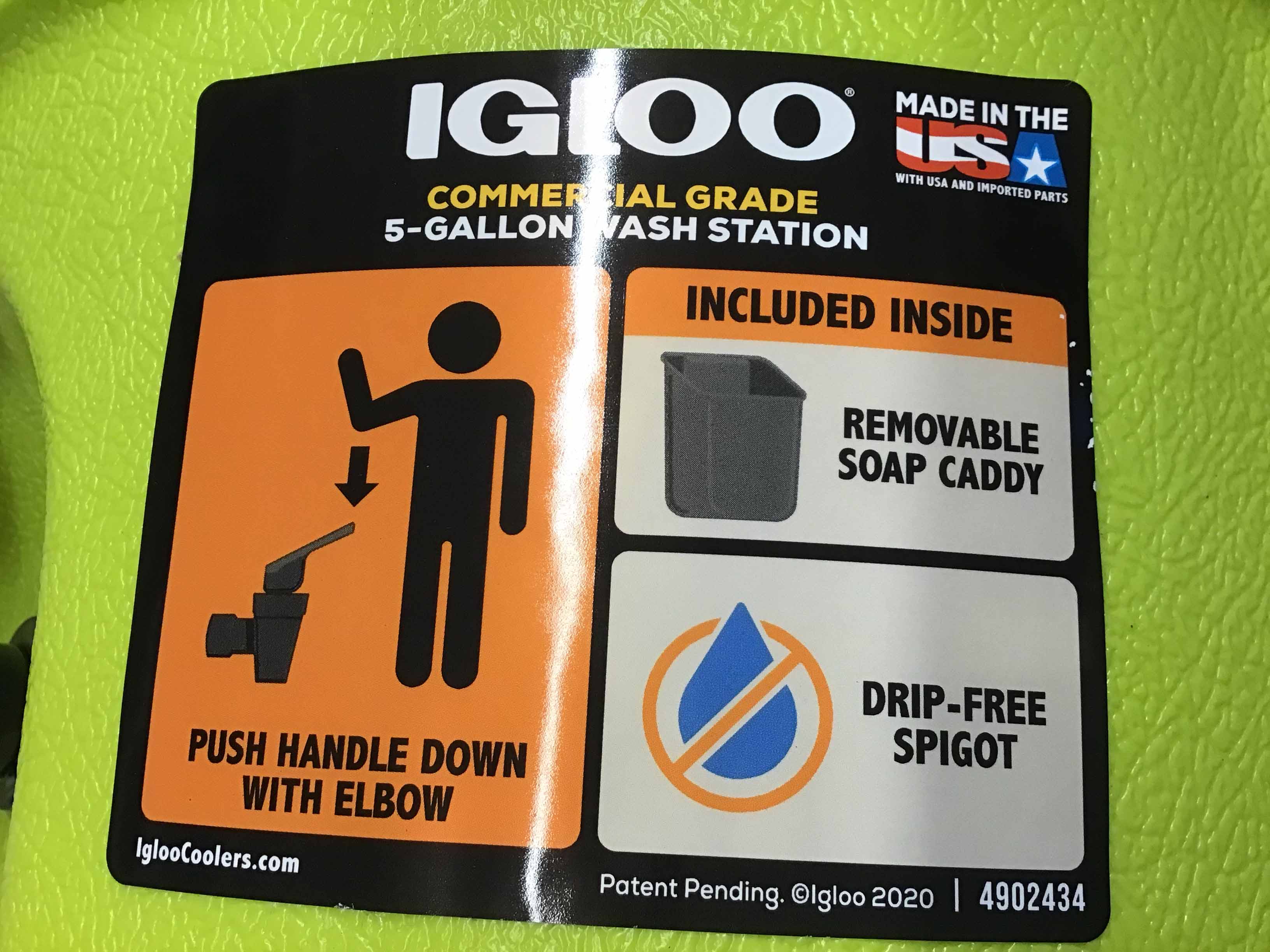 hand wash station / 5-gallon water jug