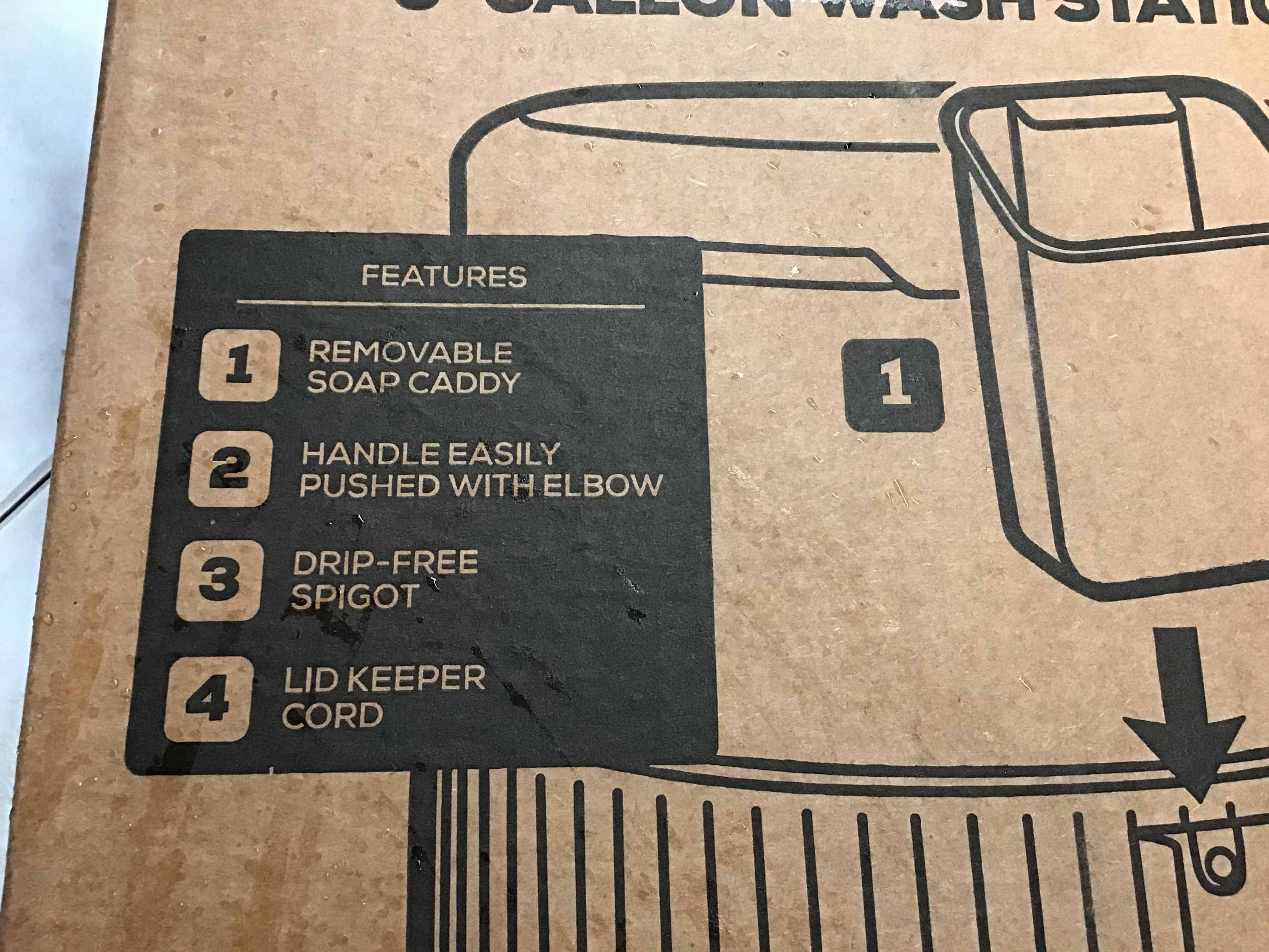 hand wash station / 5-gallon water jug