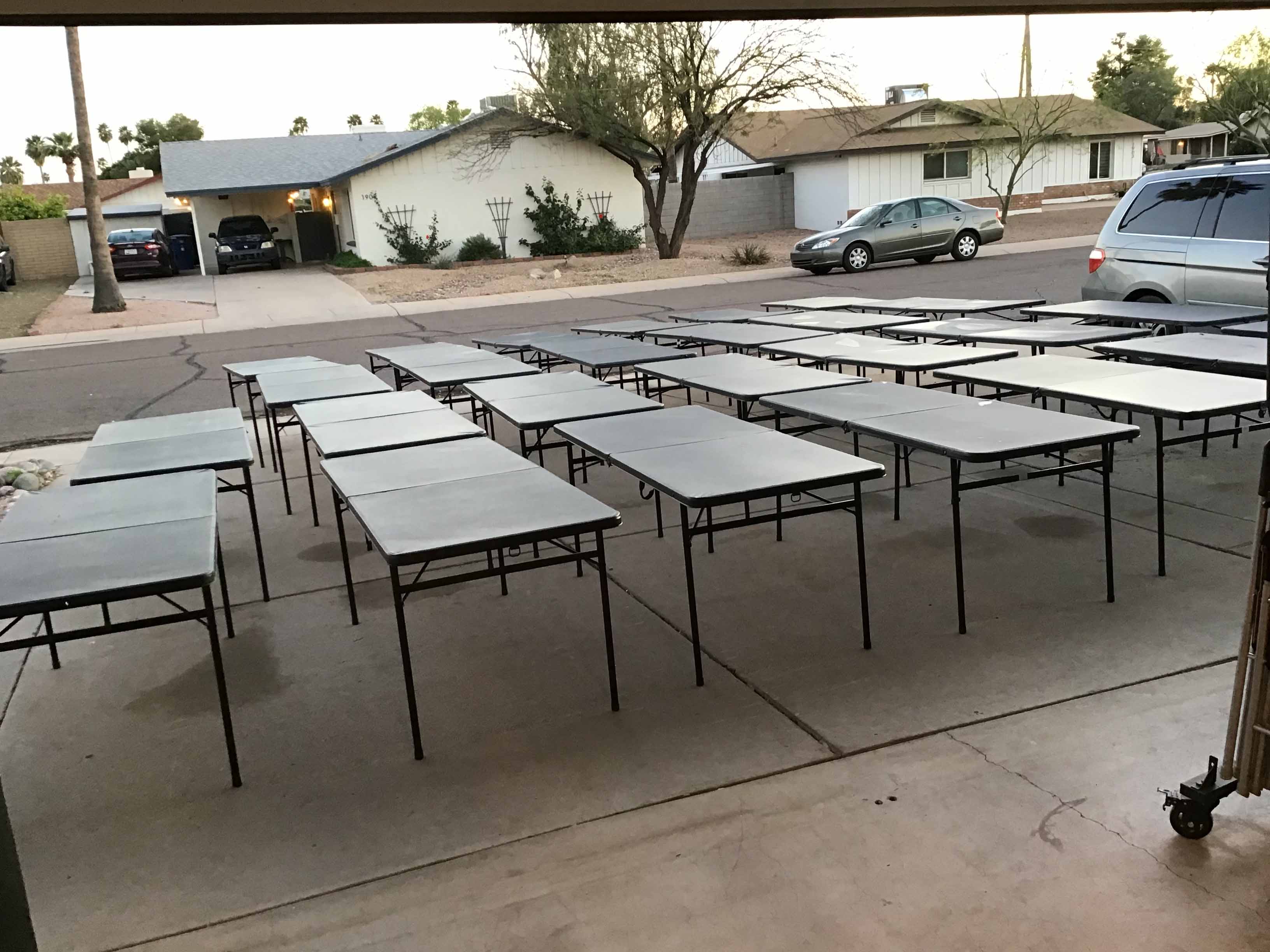 6 foot rectangle tables (budget)