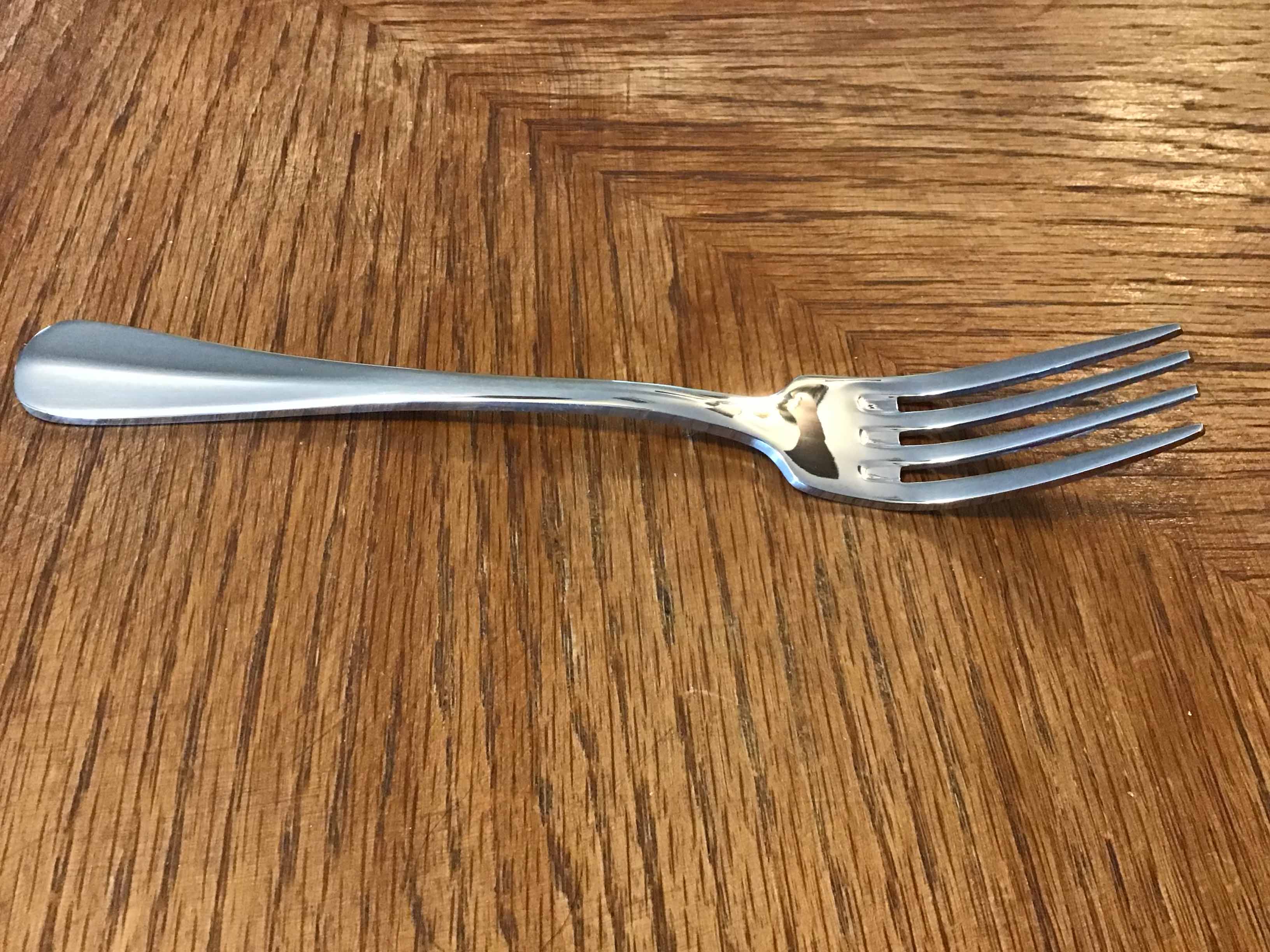 dinner forks (stainless steel, Winco 0034-05 Stanford Extra Heavy 18/8)