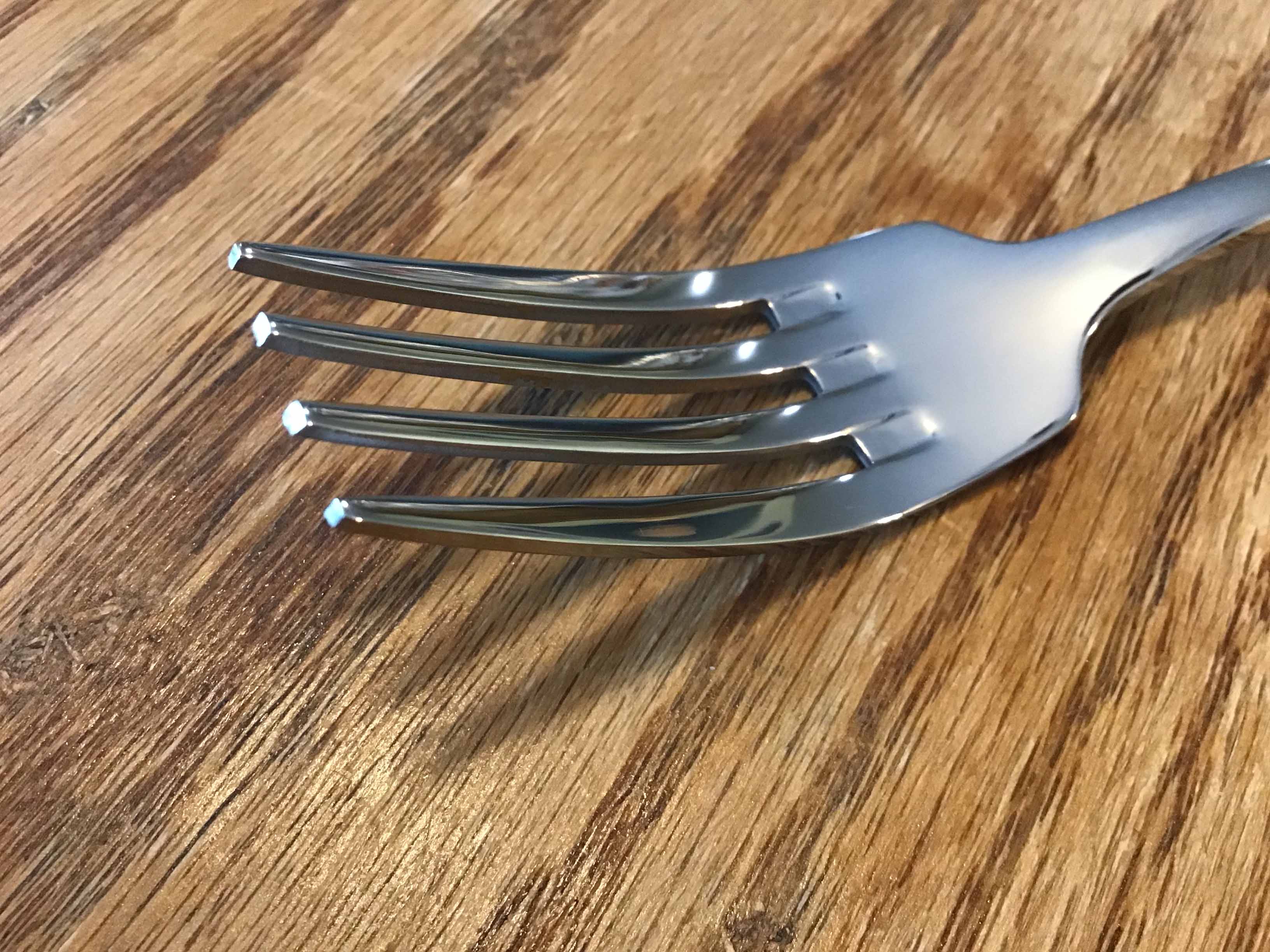 dinner forks (stainless steel, Winco 0034-05 Stanford Extra Heavy 18/8)