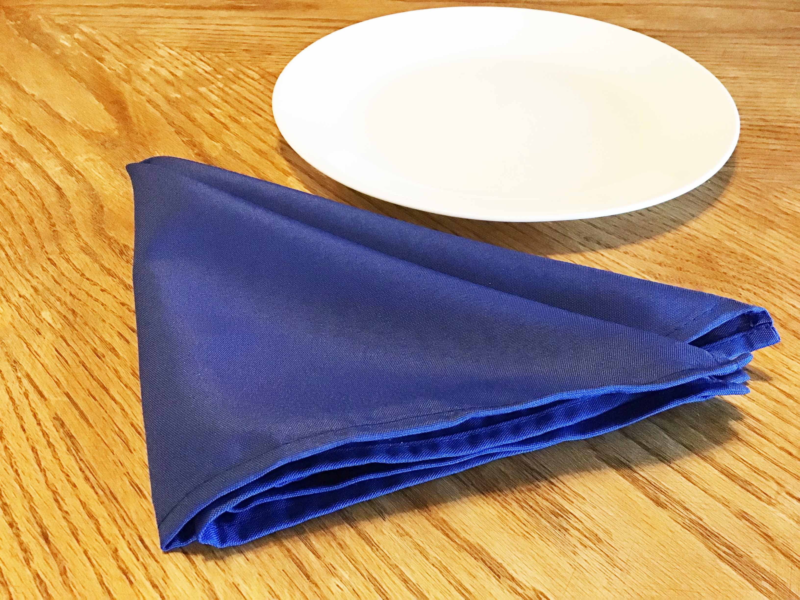 cloth dinner napkins (royal blue) - 17 x 17