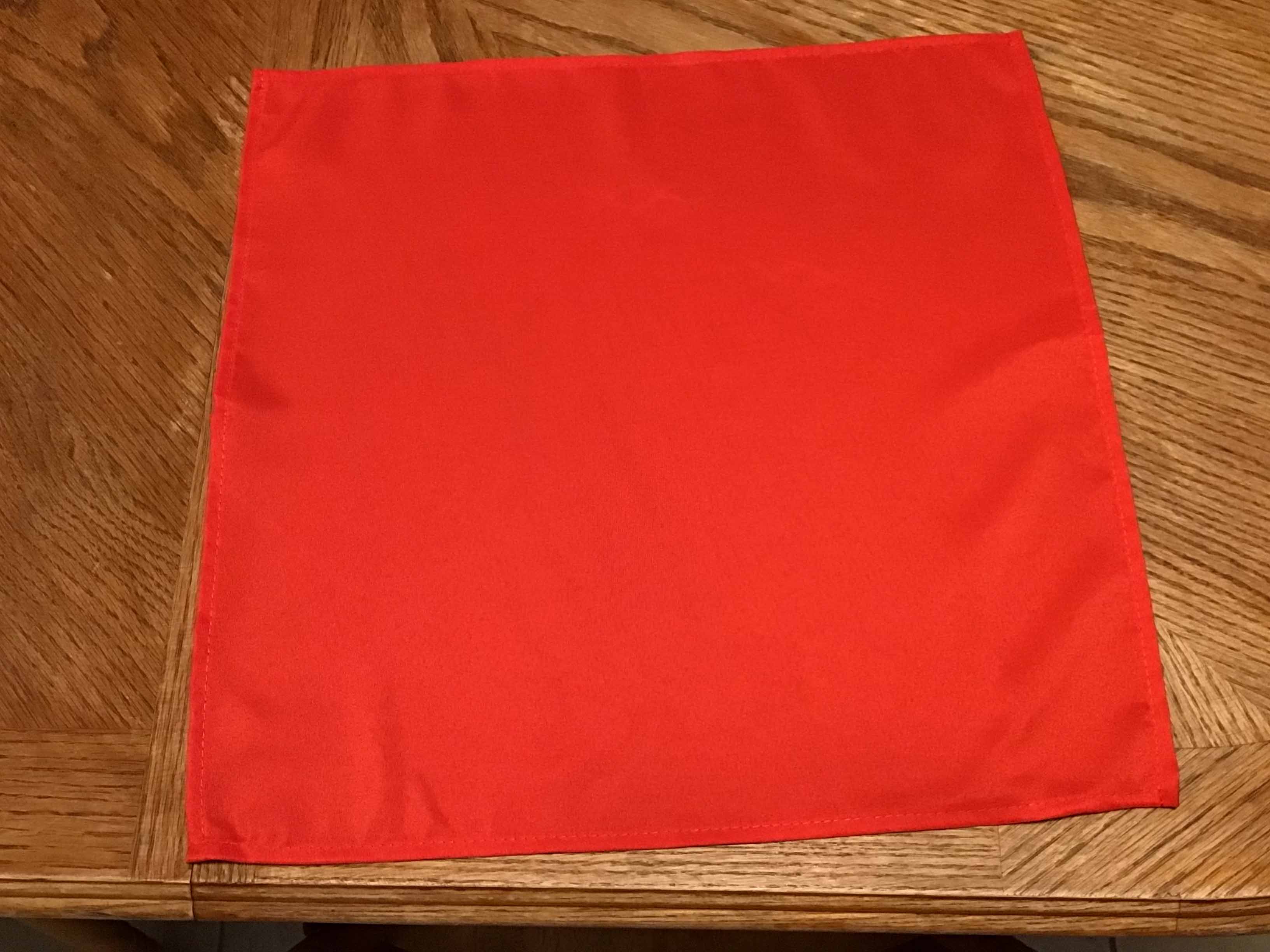 cloth dinner napkins (red) - 17 x 17