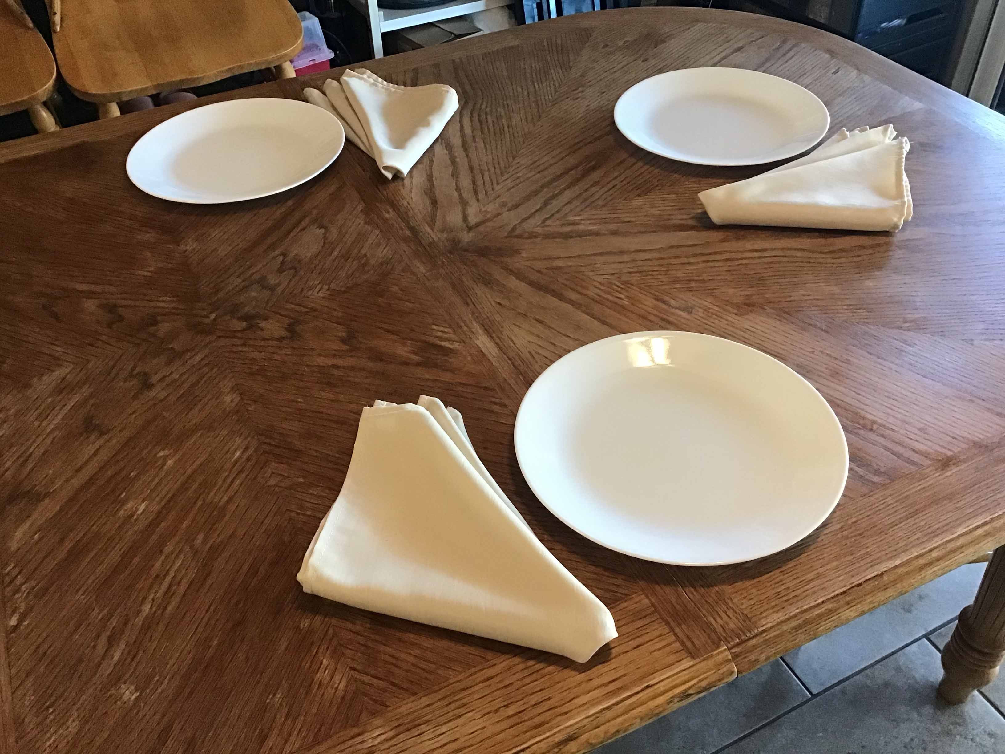 cloth dinner napkins (beige) - 17 x 17