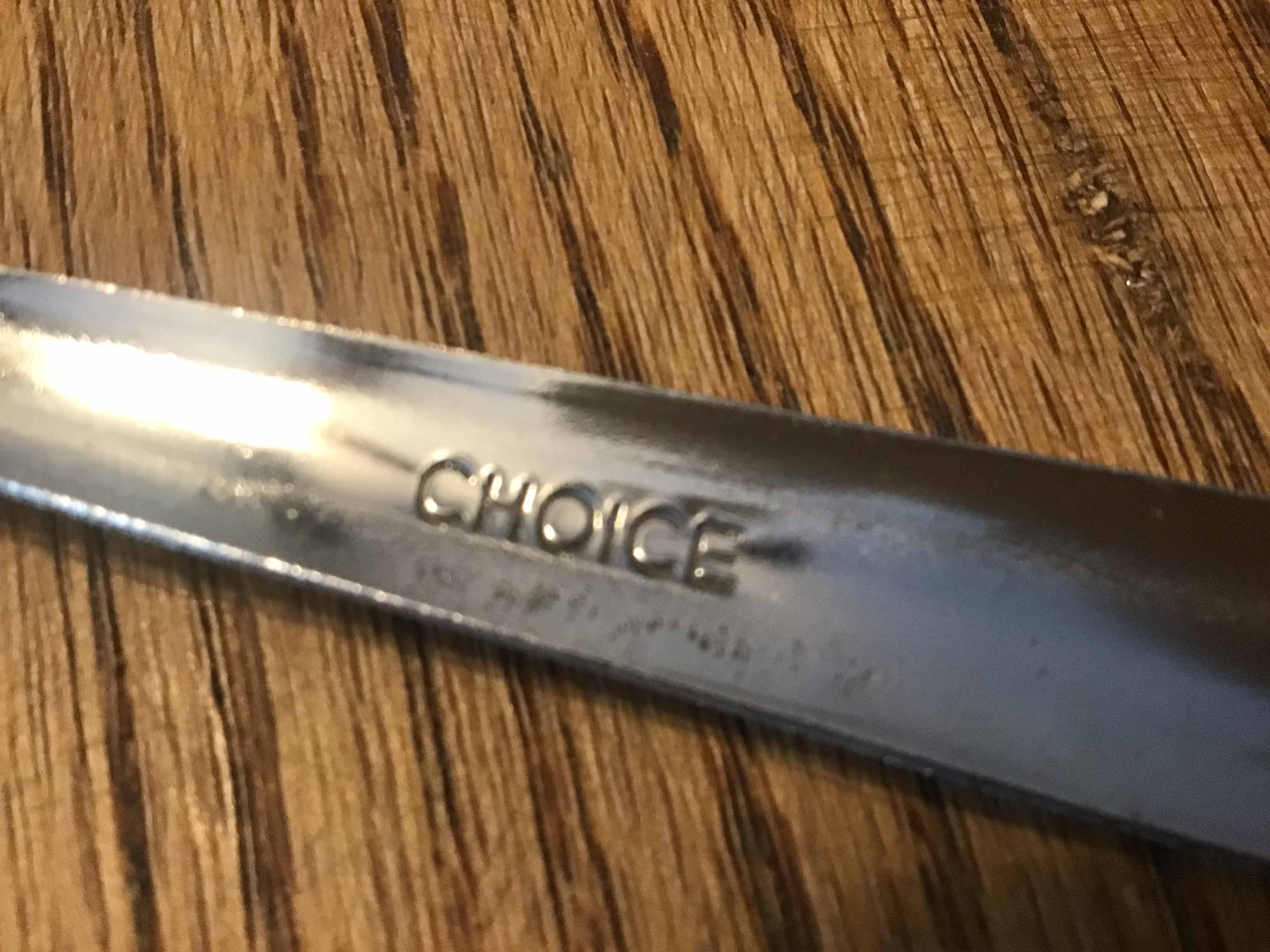 teaspoons (stainless steel, Choice Dominion 5 7/8, 18/0)