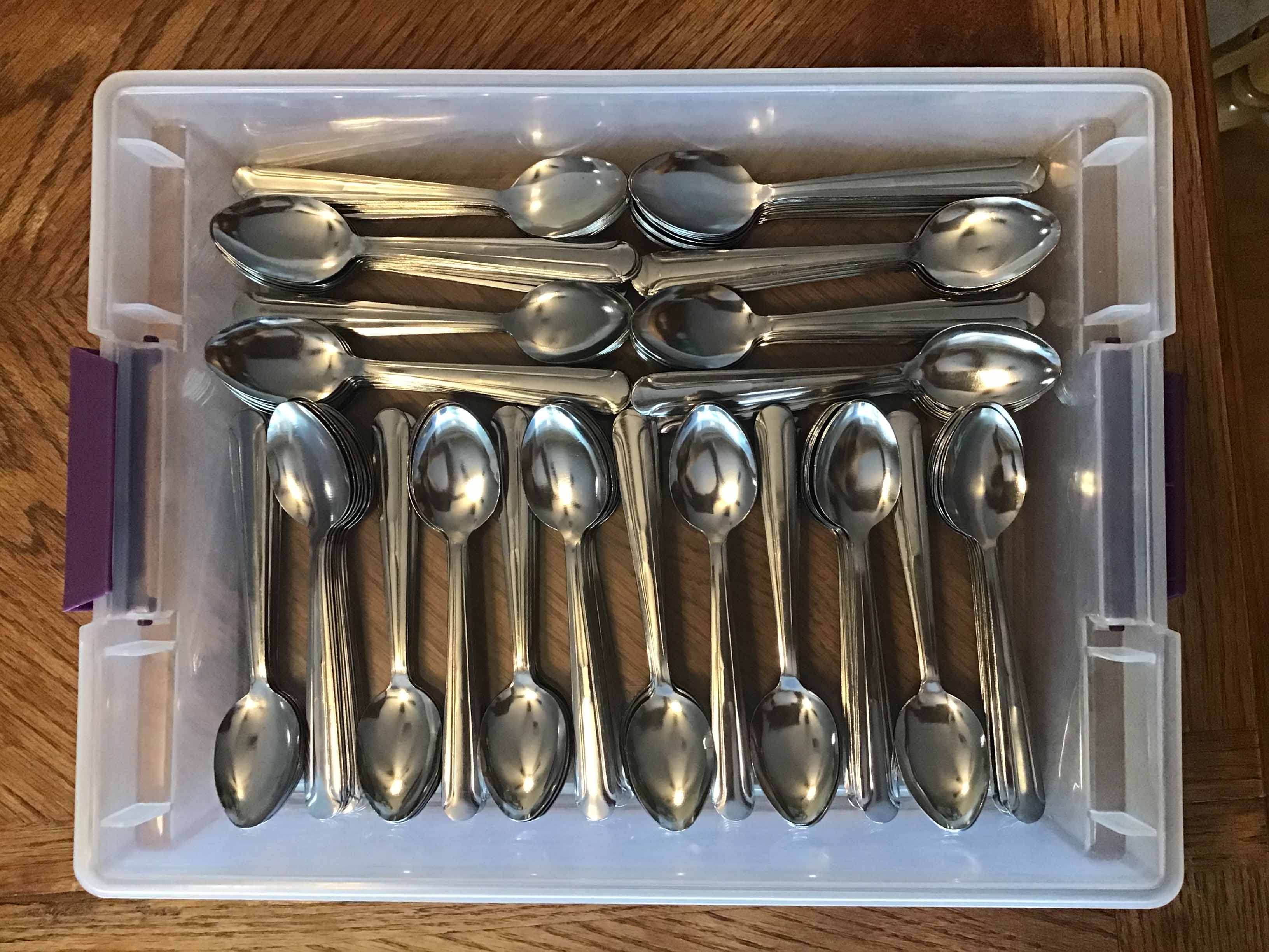 teaspoons (stainless steel, Choice Dominion 5 7/8, 18/0)