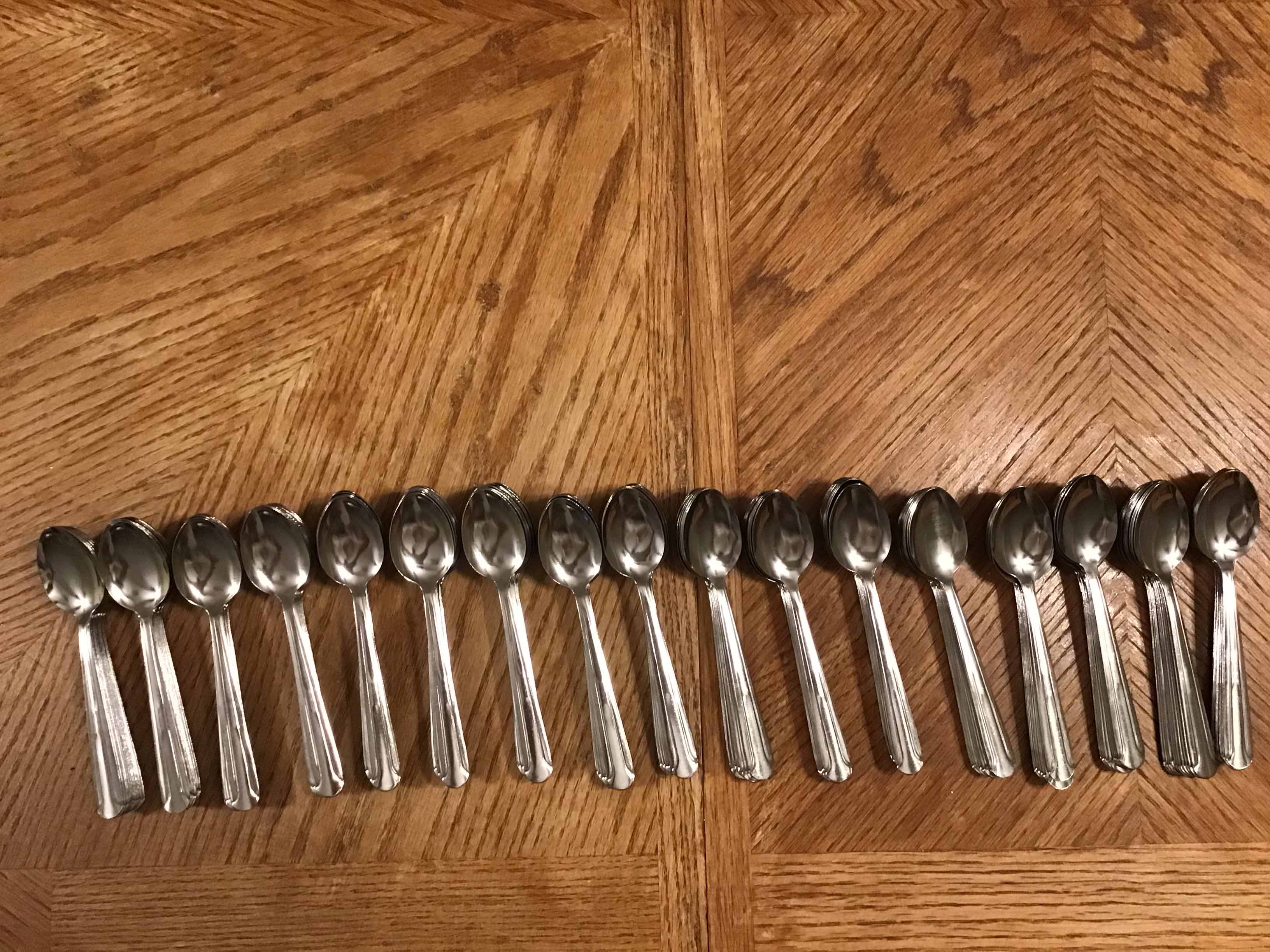 teaspoons (stainless steel, Choice Dominion 5 7/8, 18/0)