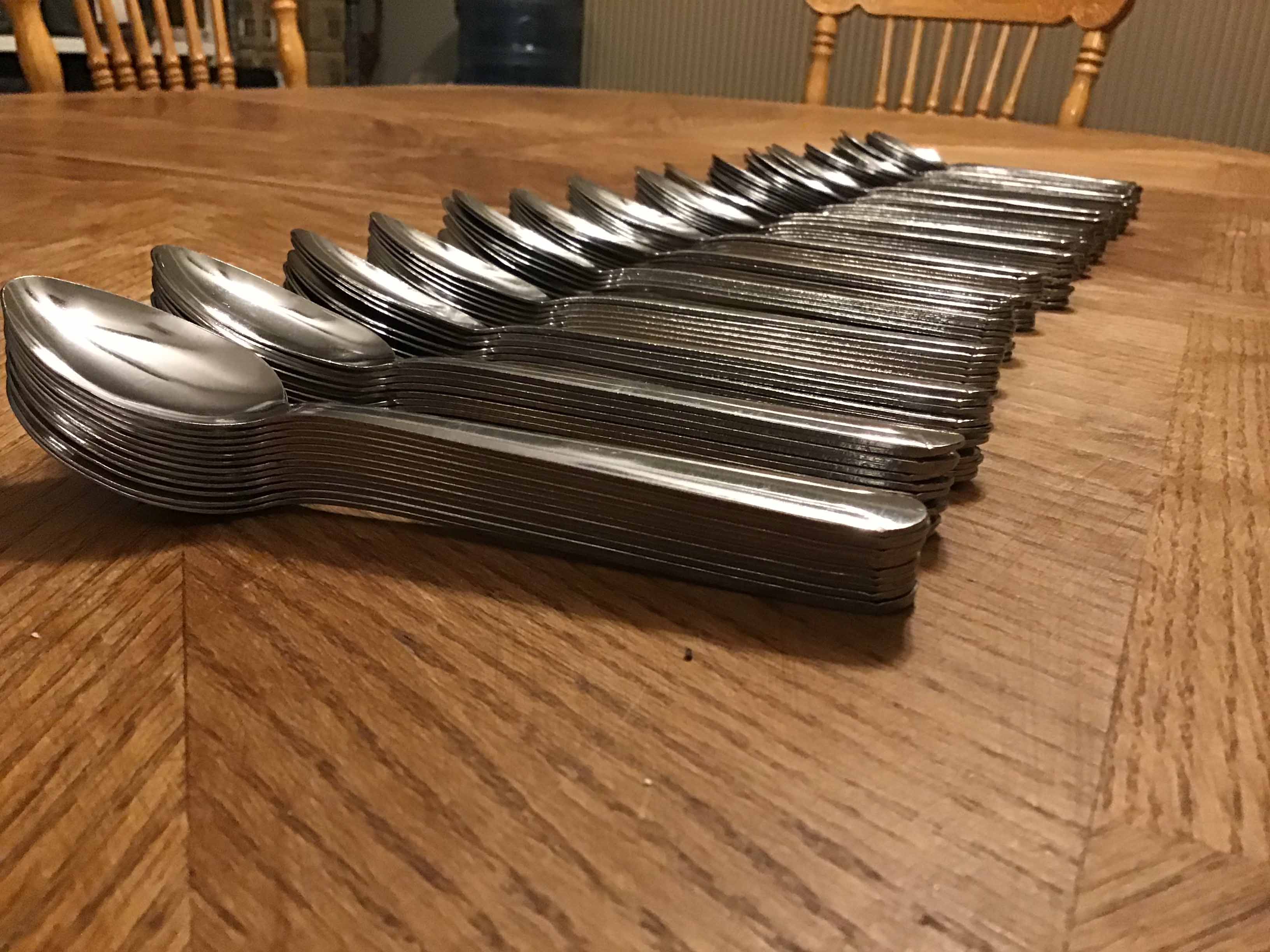 teaspoons (stainless steel, Choice Dominion 5 7/8, 18/0)