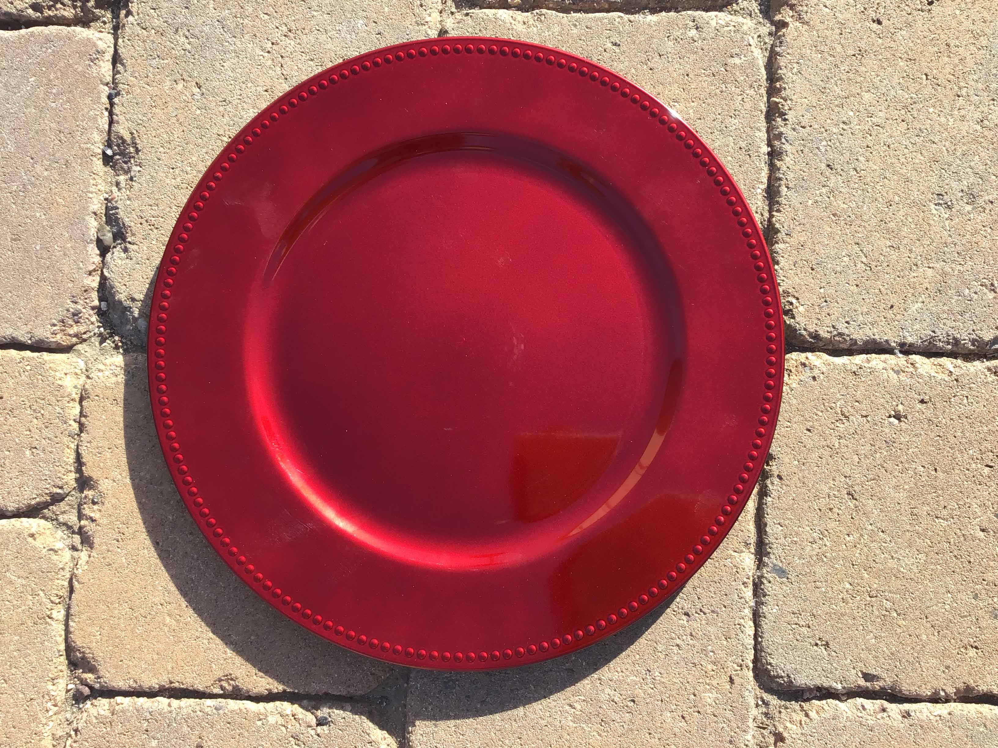 charger plates (red) - 13