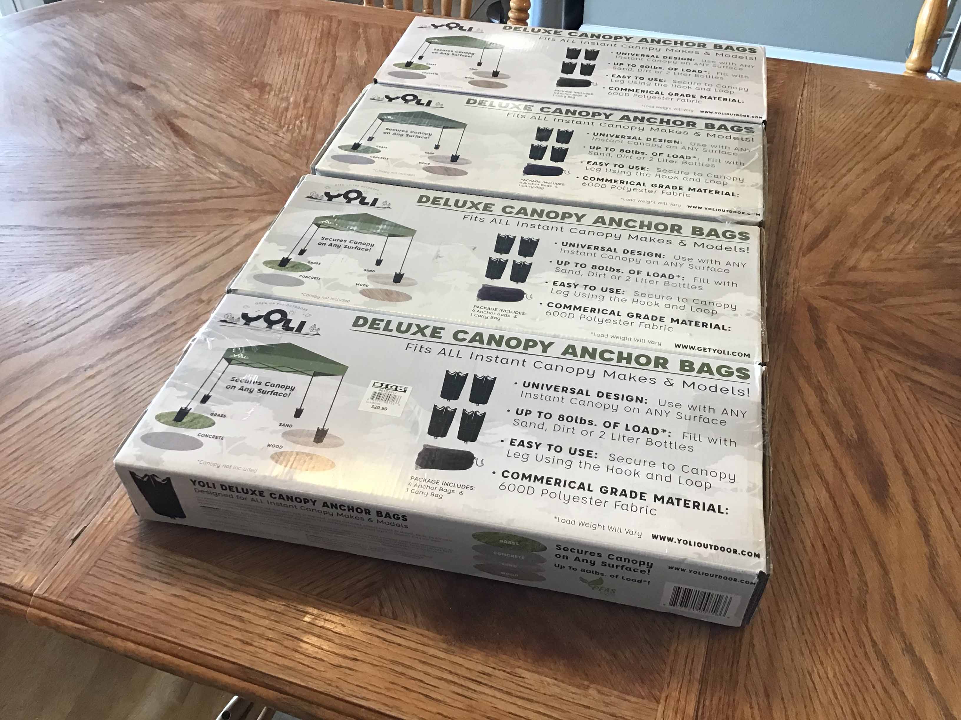 deluxe canopy anchor bags