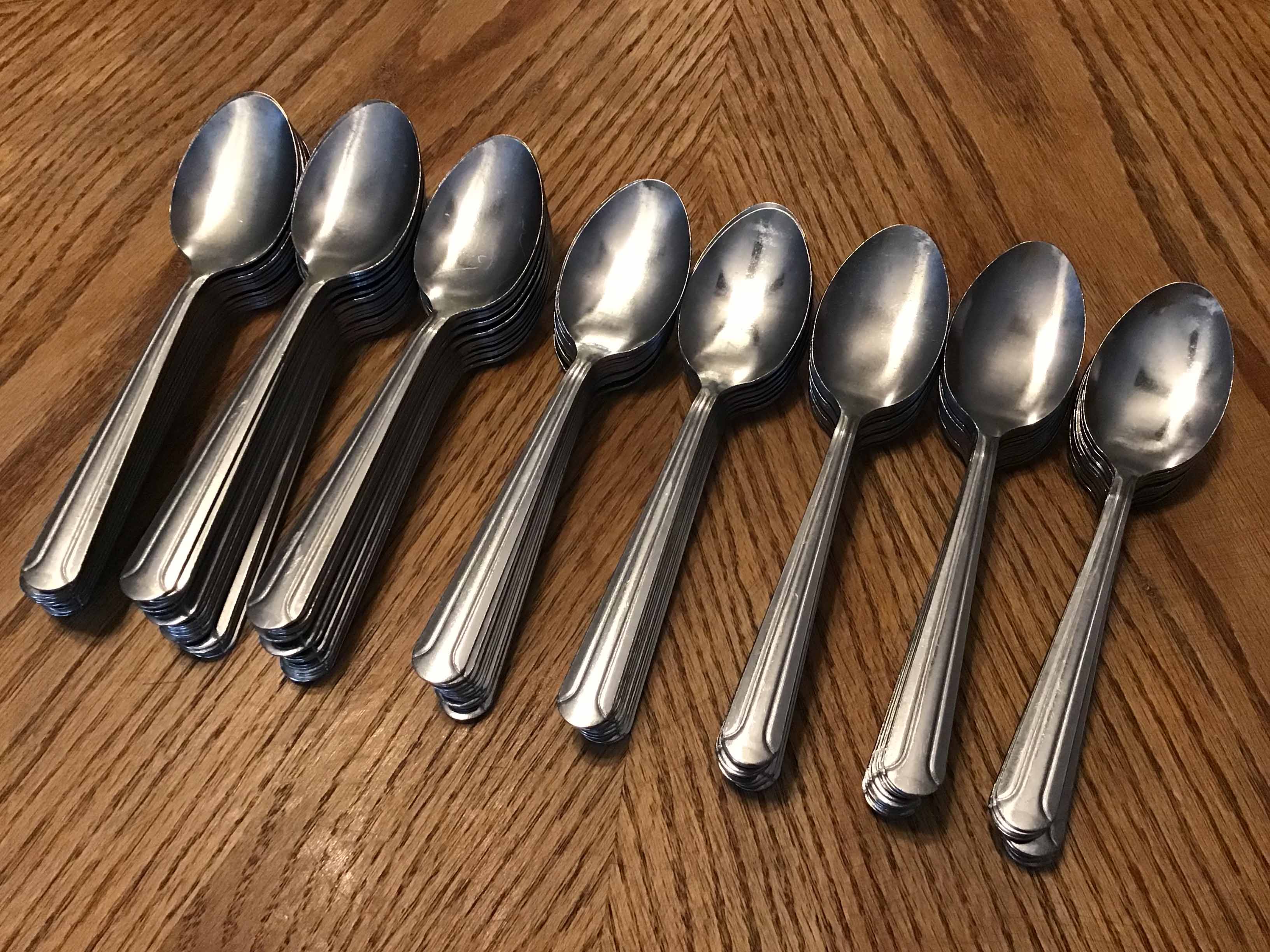 dessert spoons (stainless steel, Choice Dominion 6 7/8, 18/0)