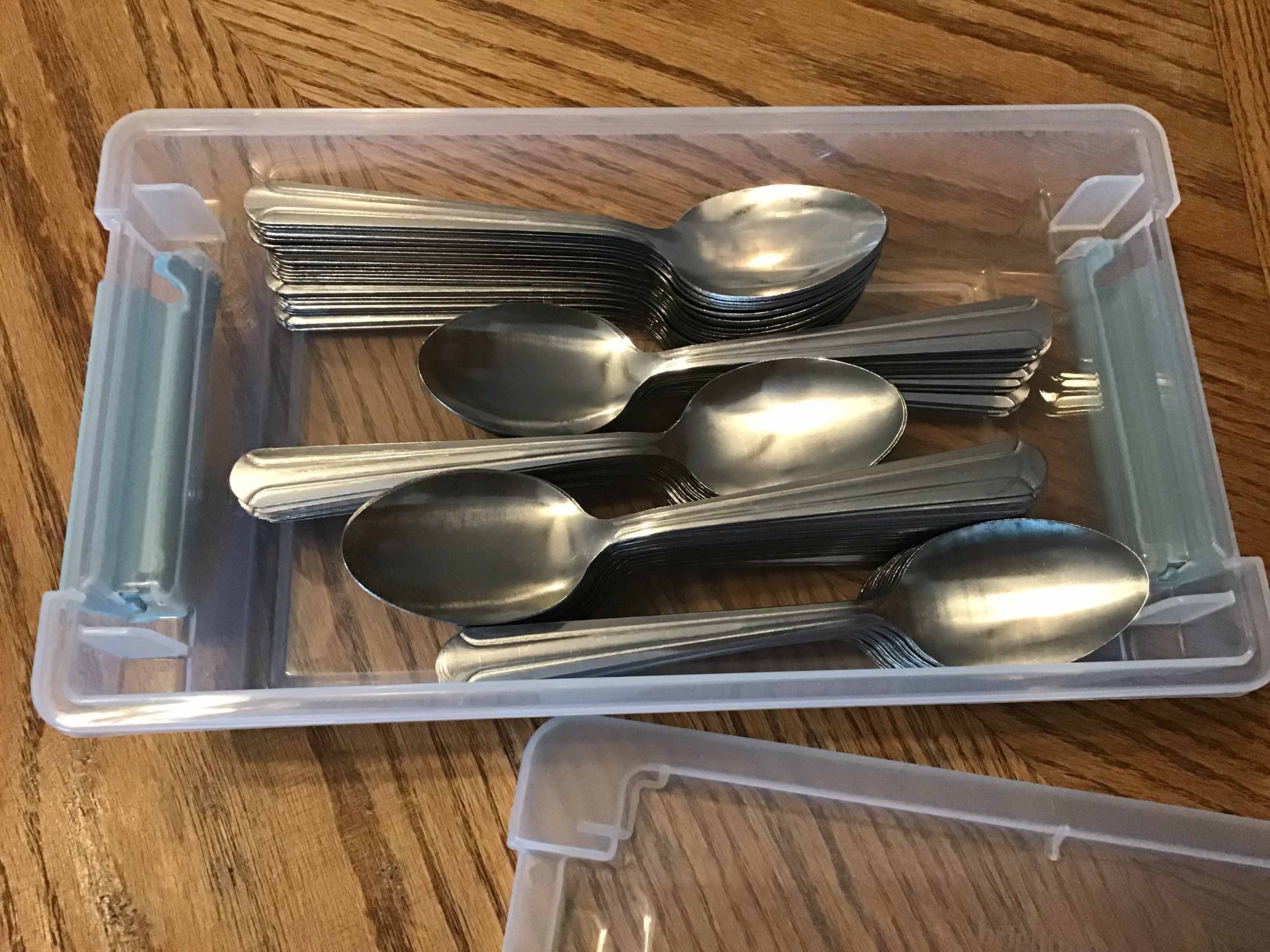 dessert spoons (stainless steel, Choice Dominion 6 7/8, 18/0)