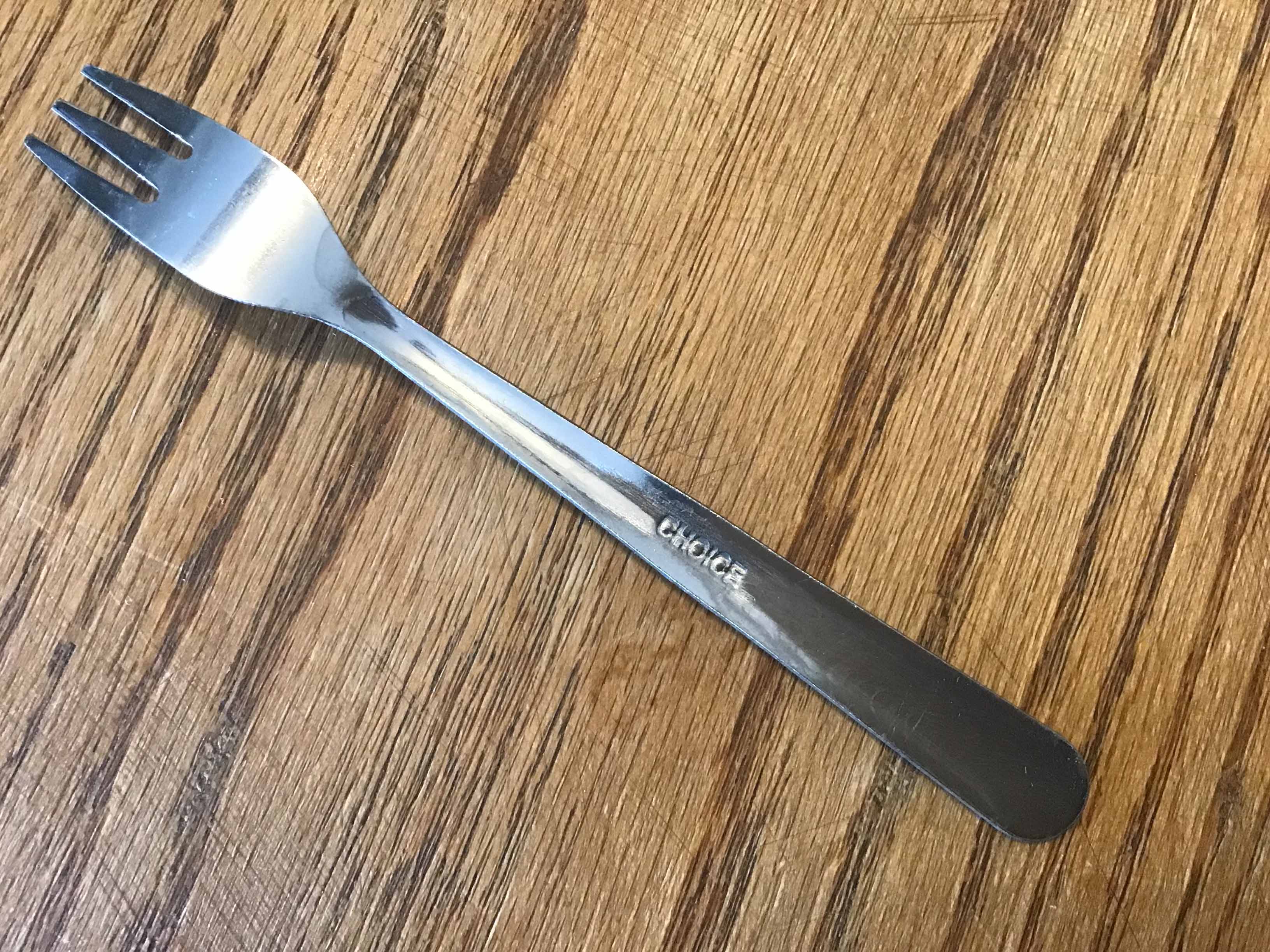 cocktail forks / oyster forks (stainless steel, Choice Dominion, 5 5/8, 18/0)