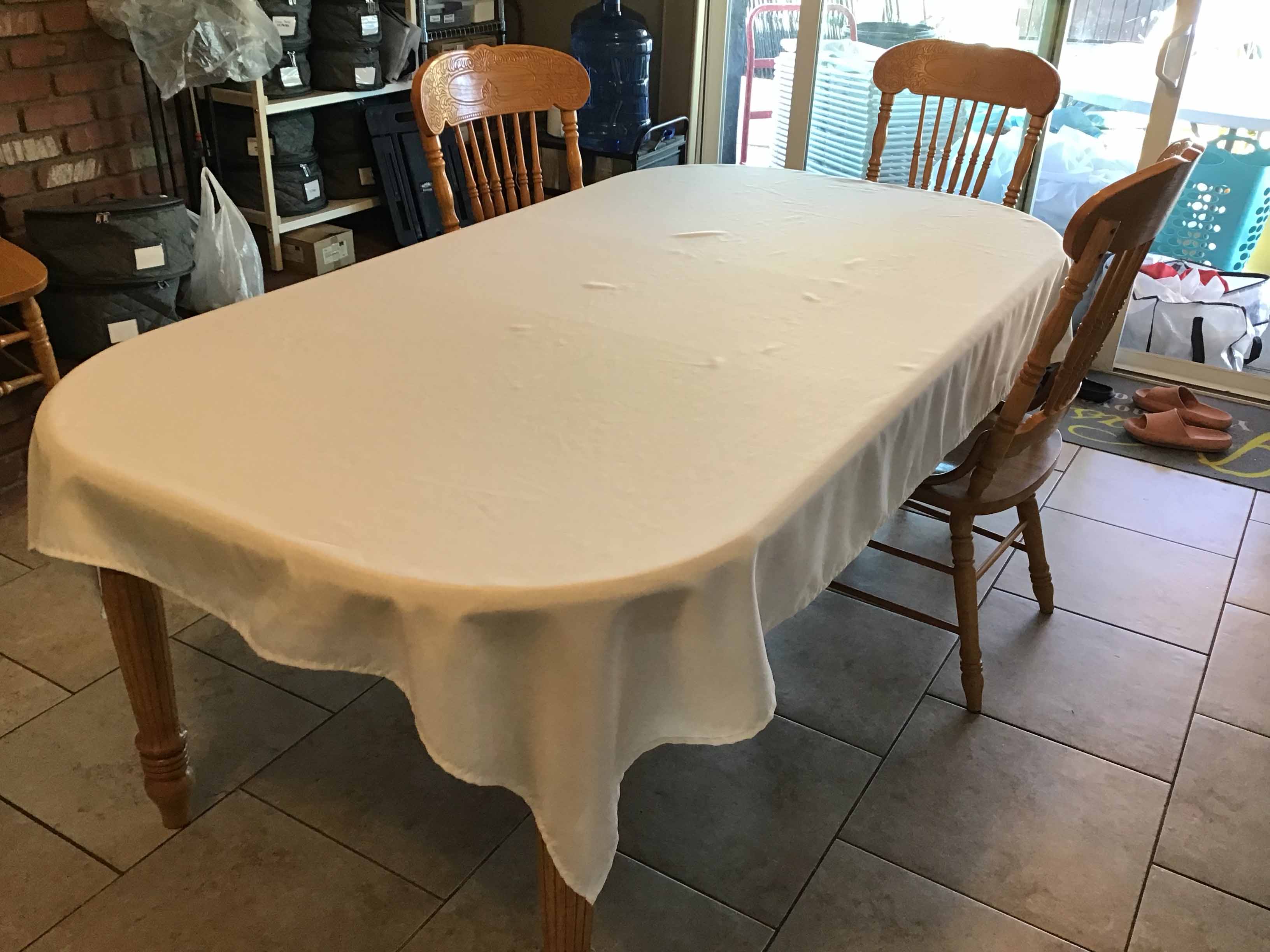 rectangle tablecloths (white) - 60 x 84