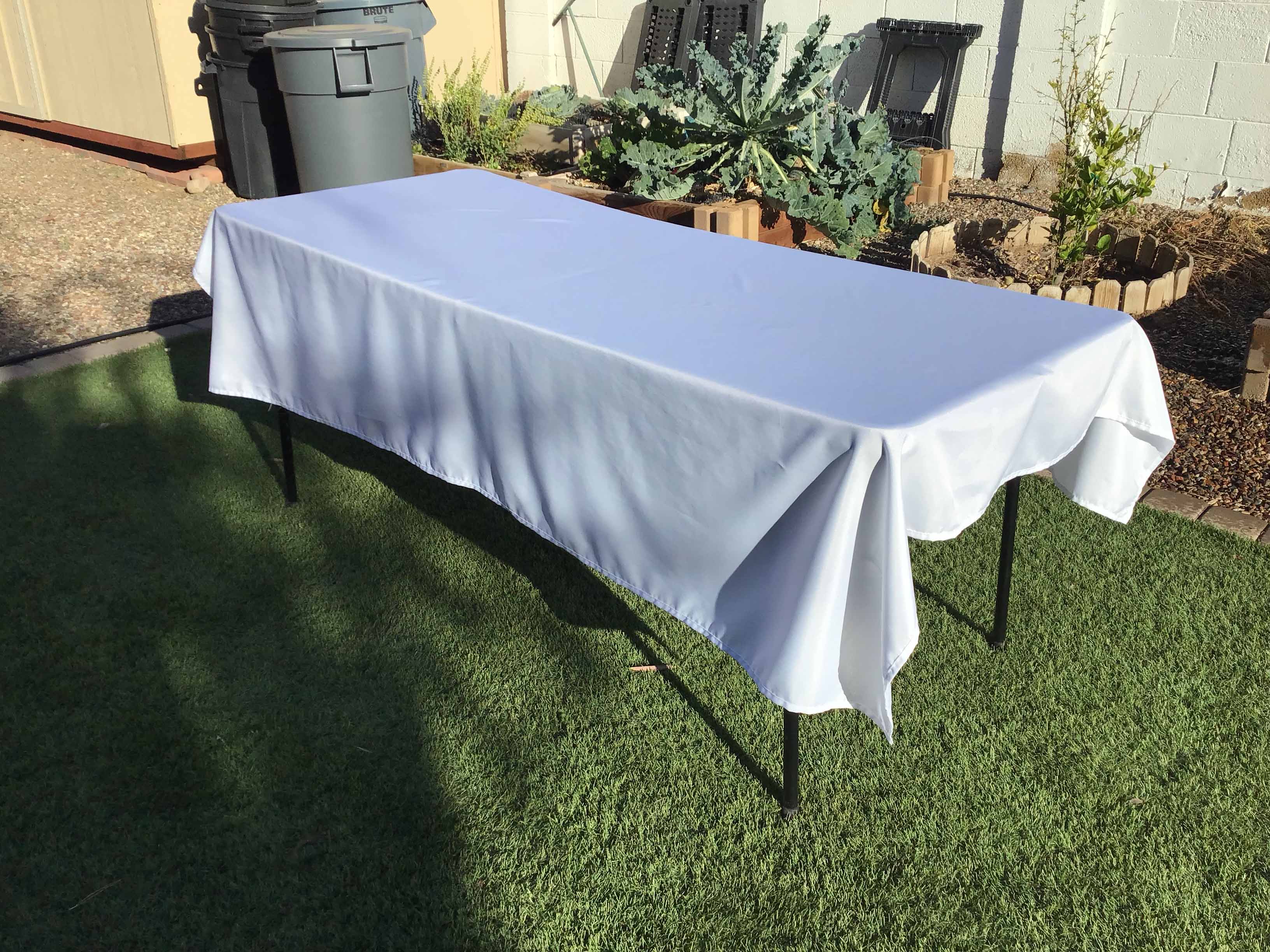 rectangle tablecloths (white) - 60 x 84