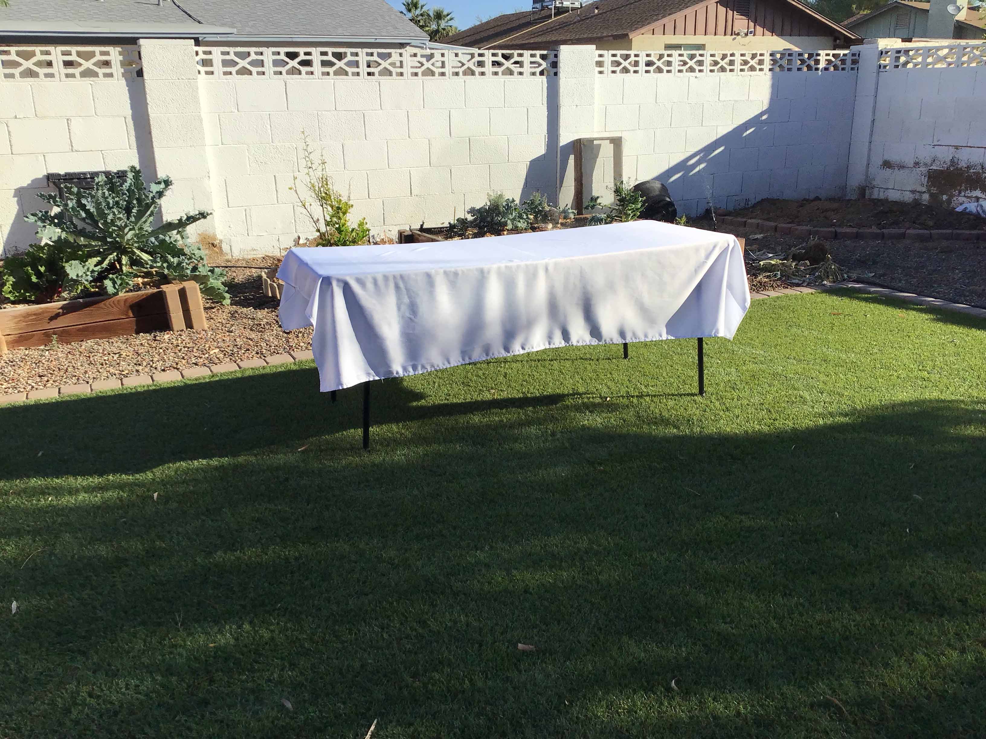 rectangle tablecloths (white) - 60 x 84
