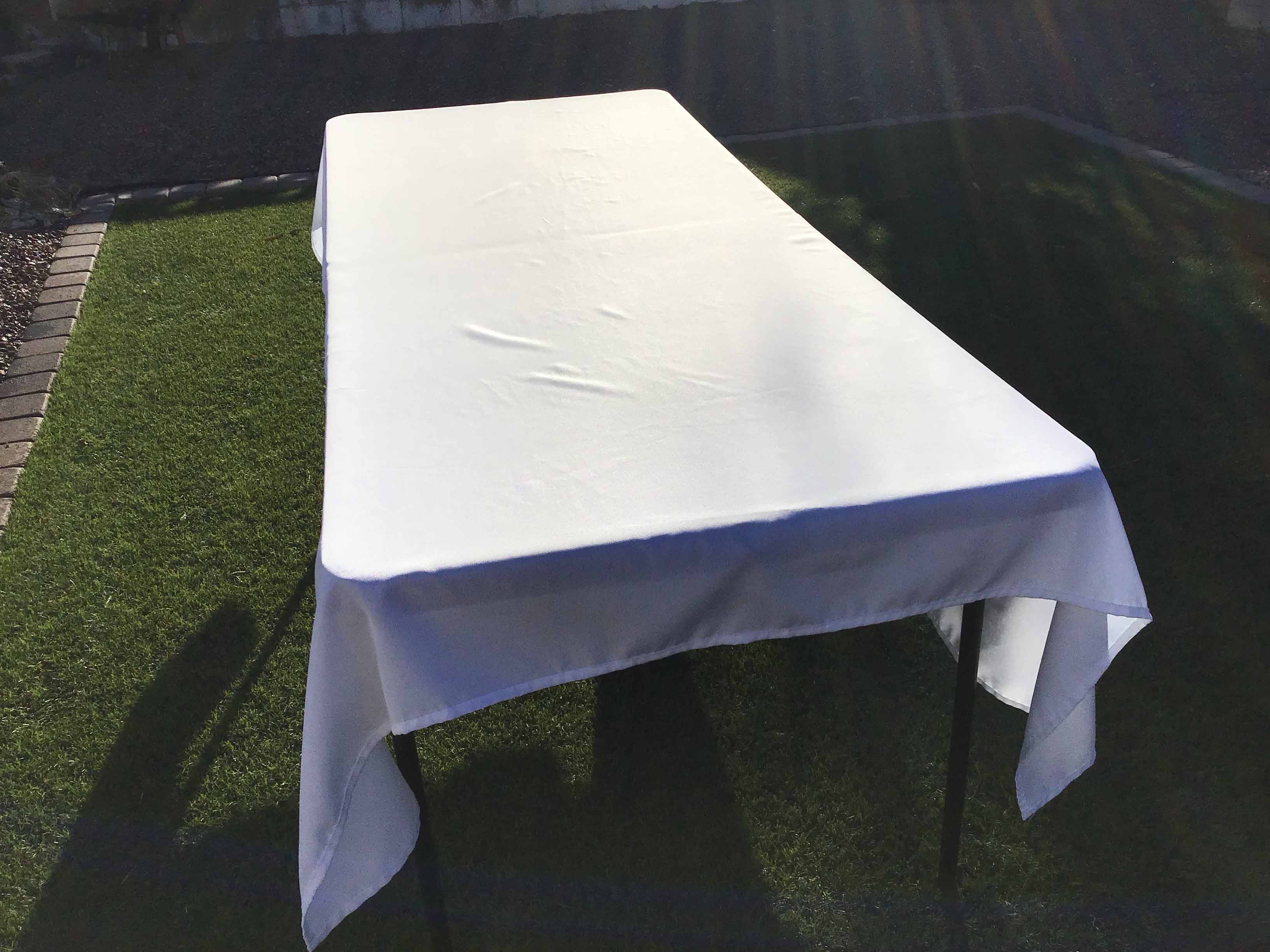 rectangle tablecloths (white) - 60 x 84