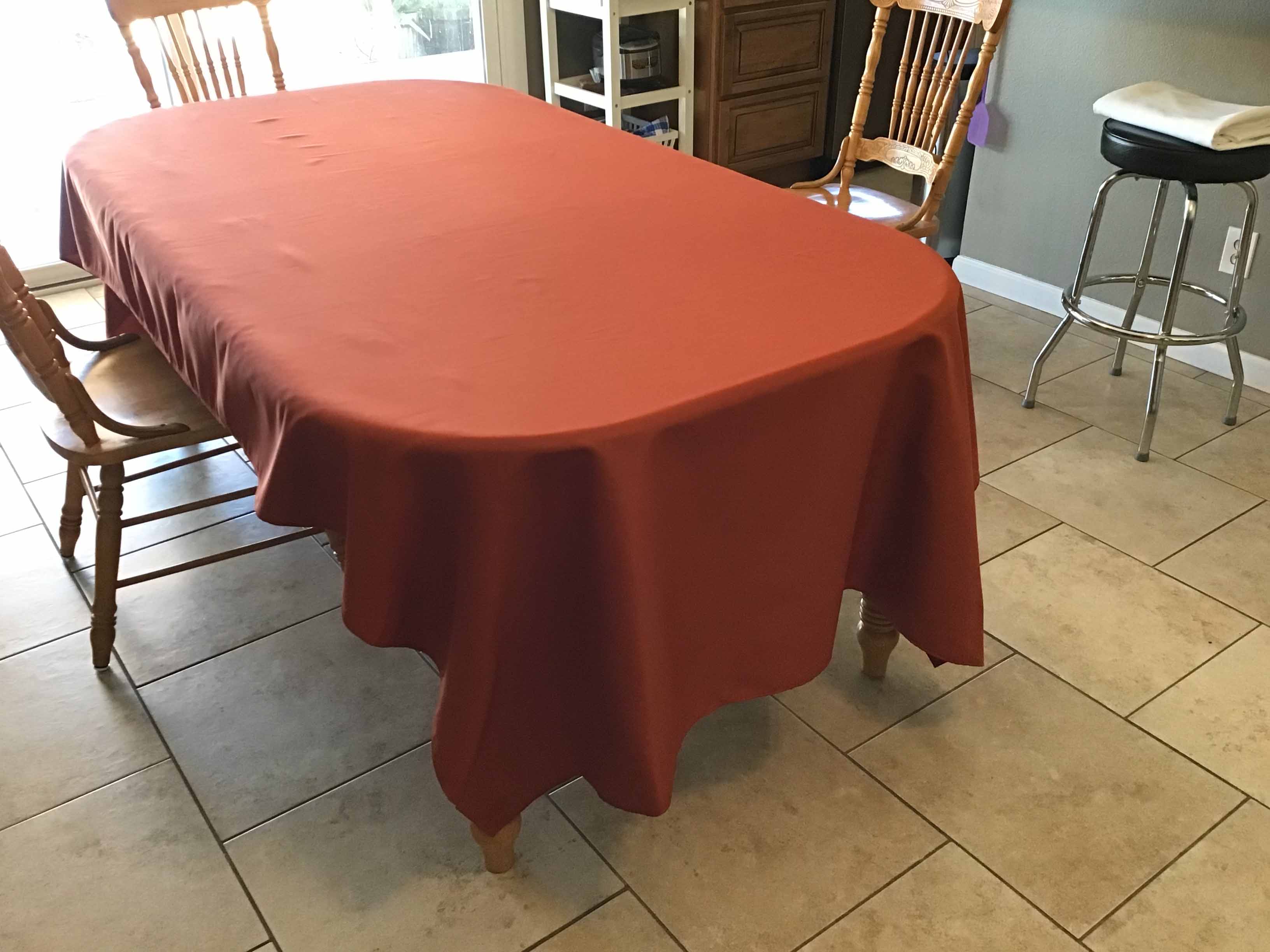 rectangle tablecloths (rust) - 60 x 120