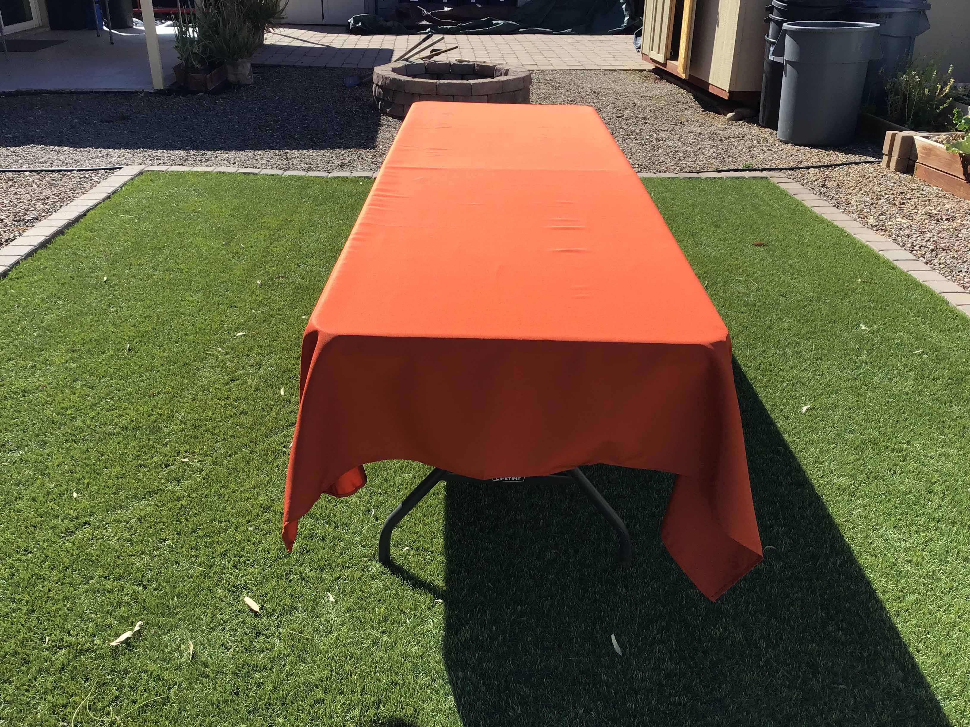 rectangle tablecloths (rust) - 60 x 120