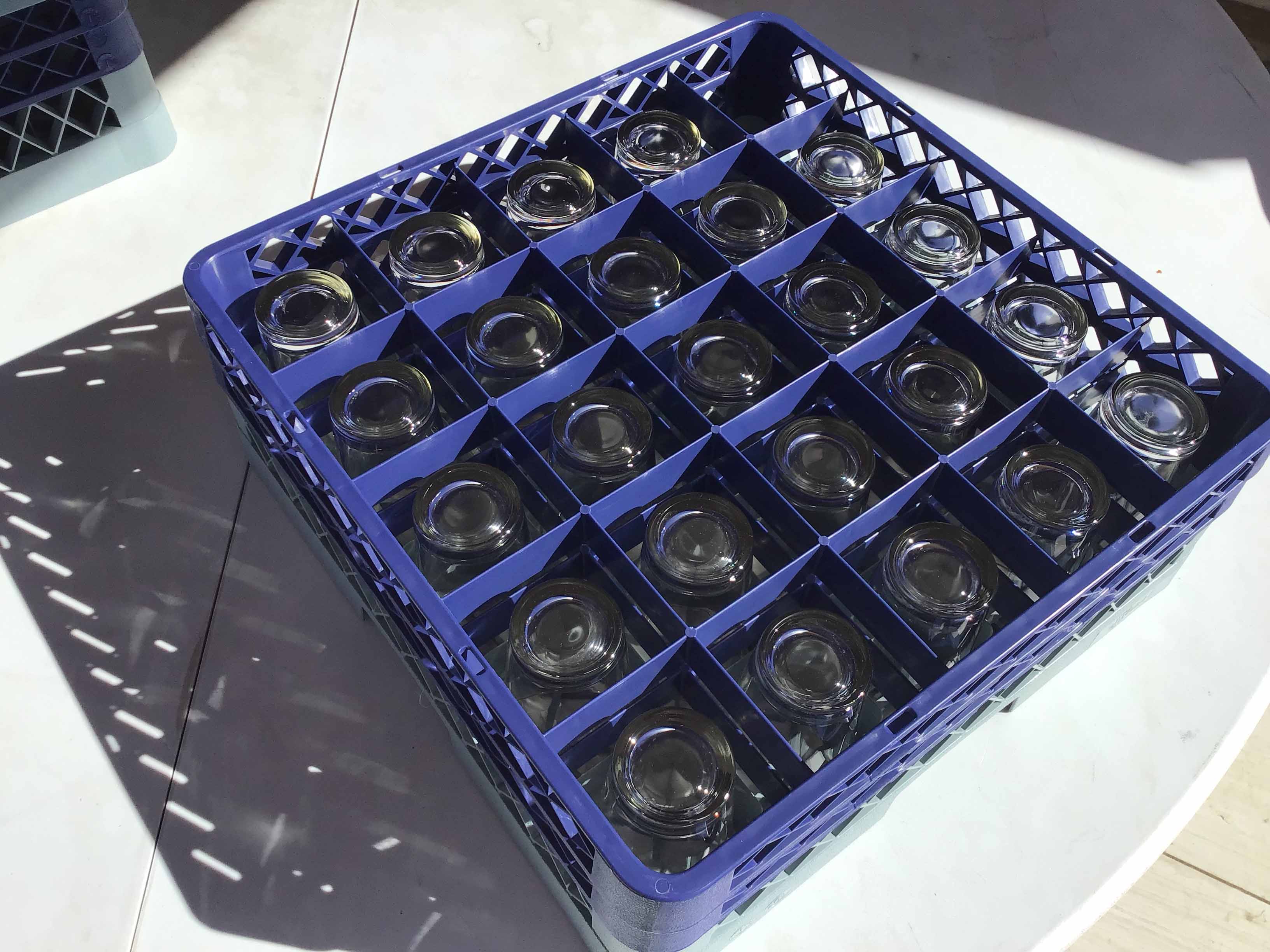 glass racks (25-compartment)