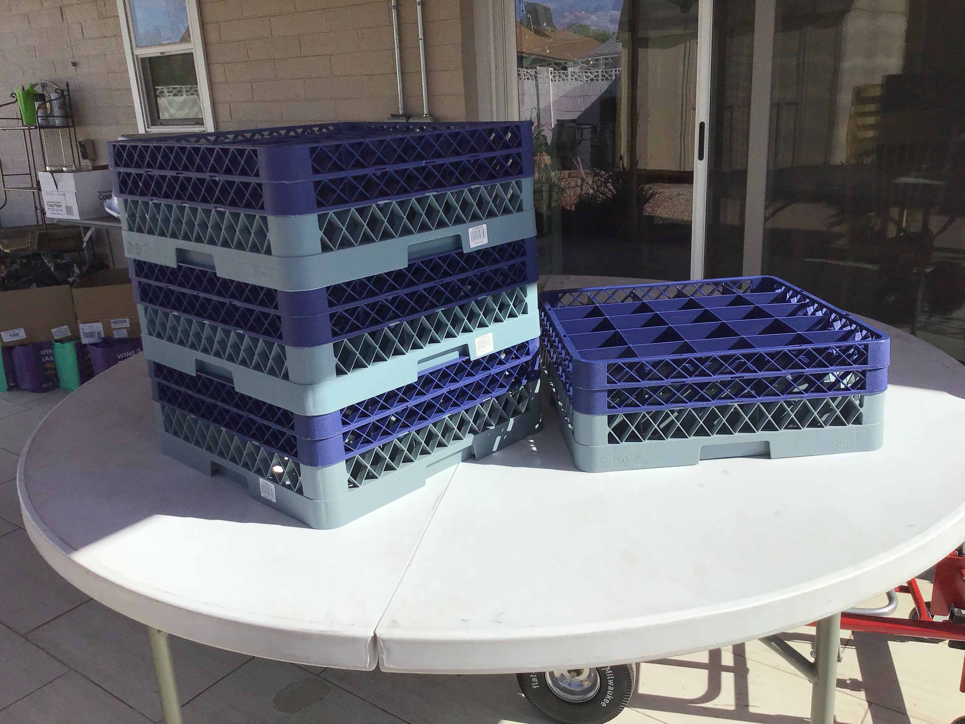 glass racks (25-compartment)