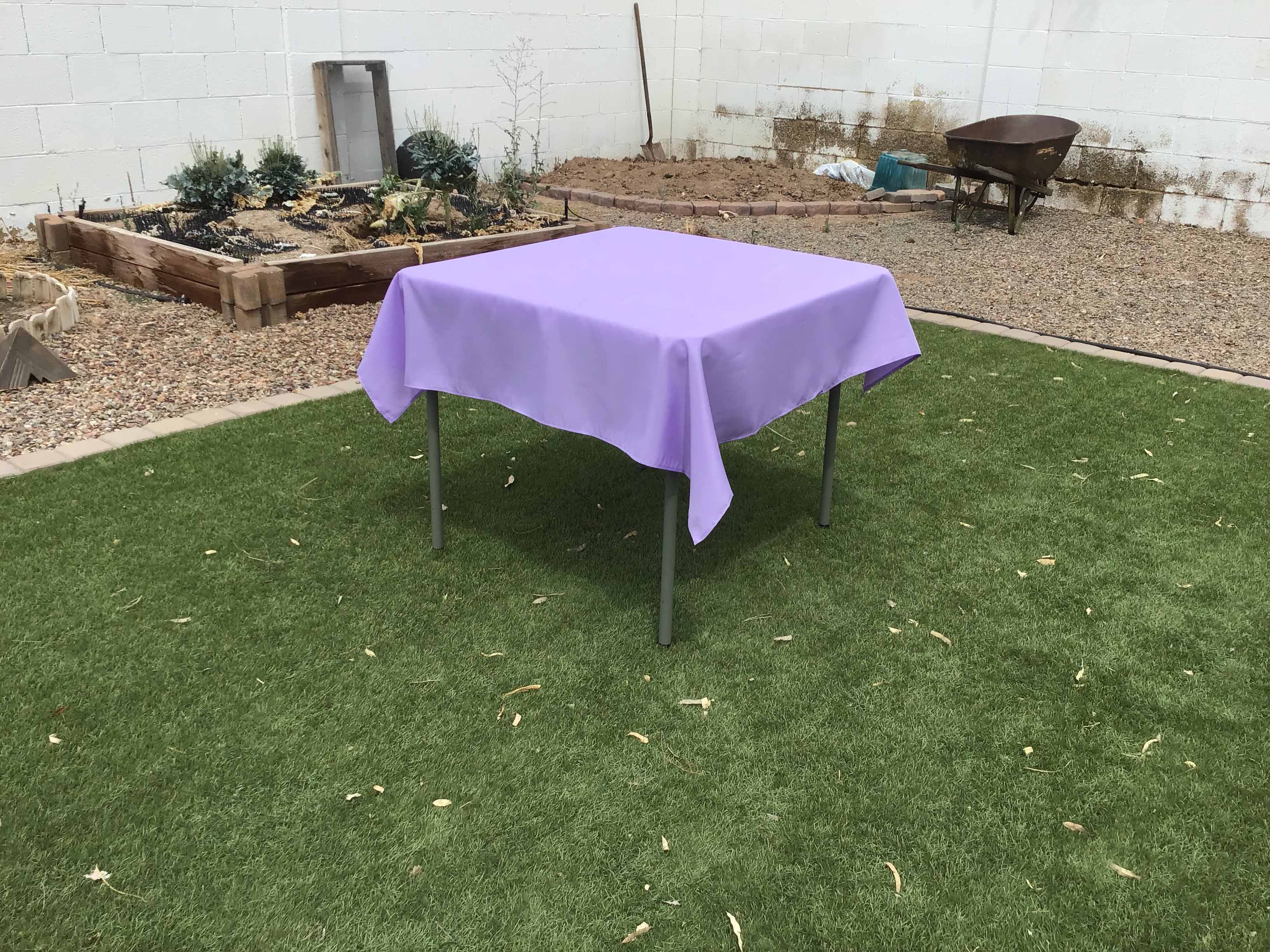square tablecloths (lavender lilac) - 54