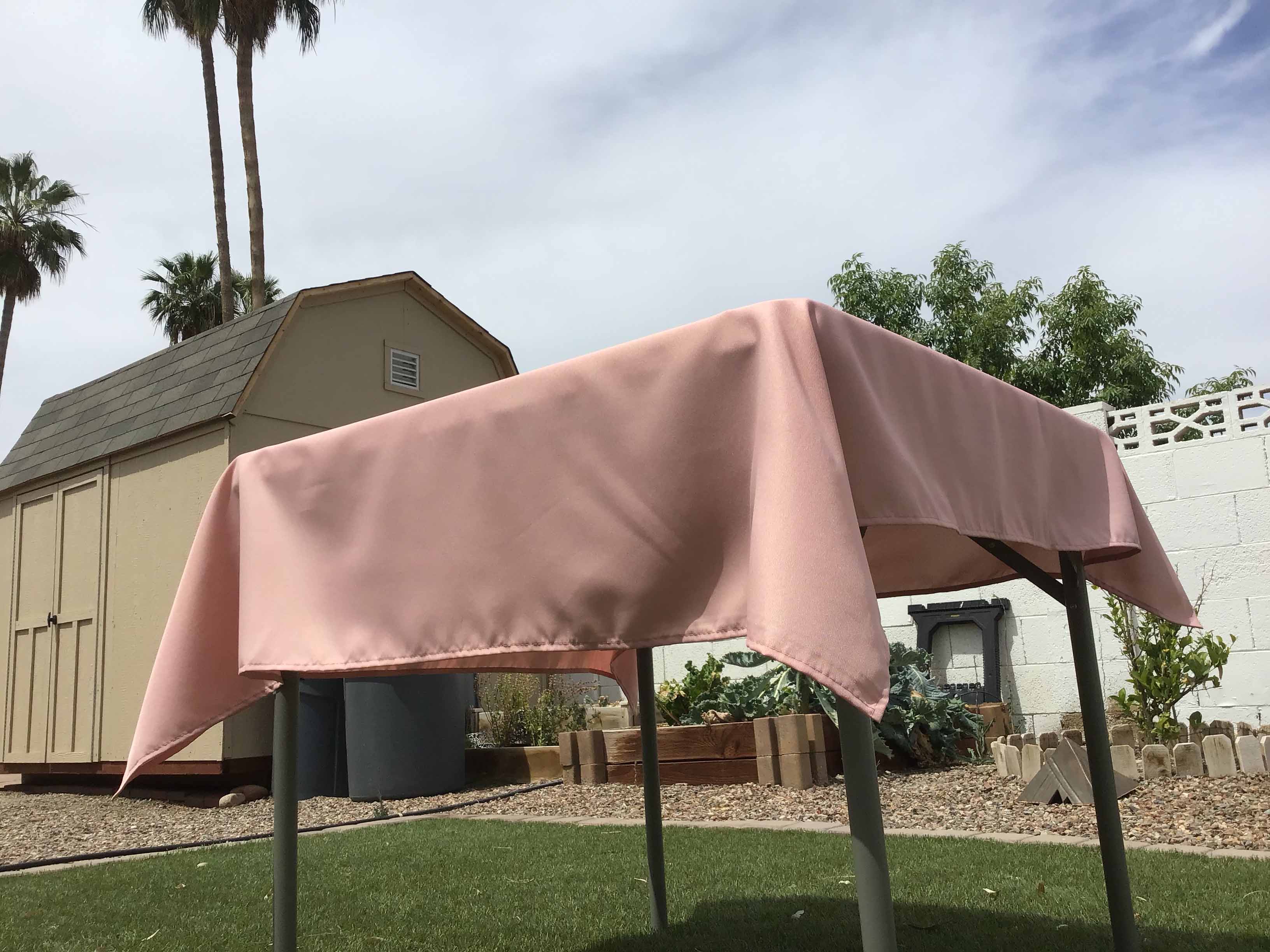 square tablecloths (dusty rose) - 54