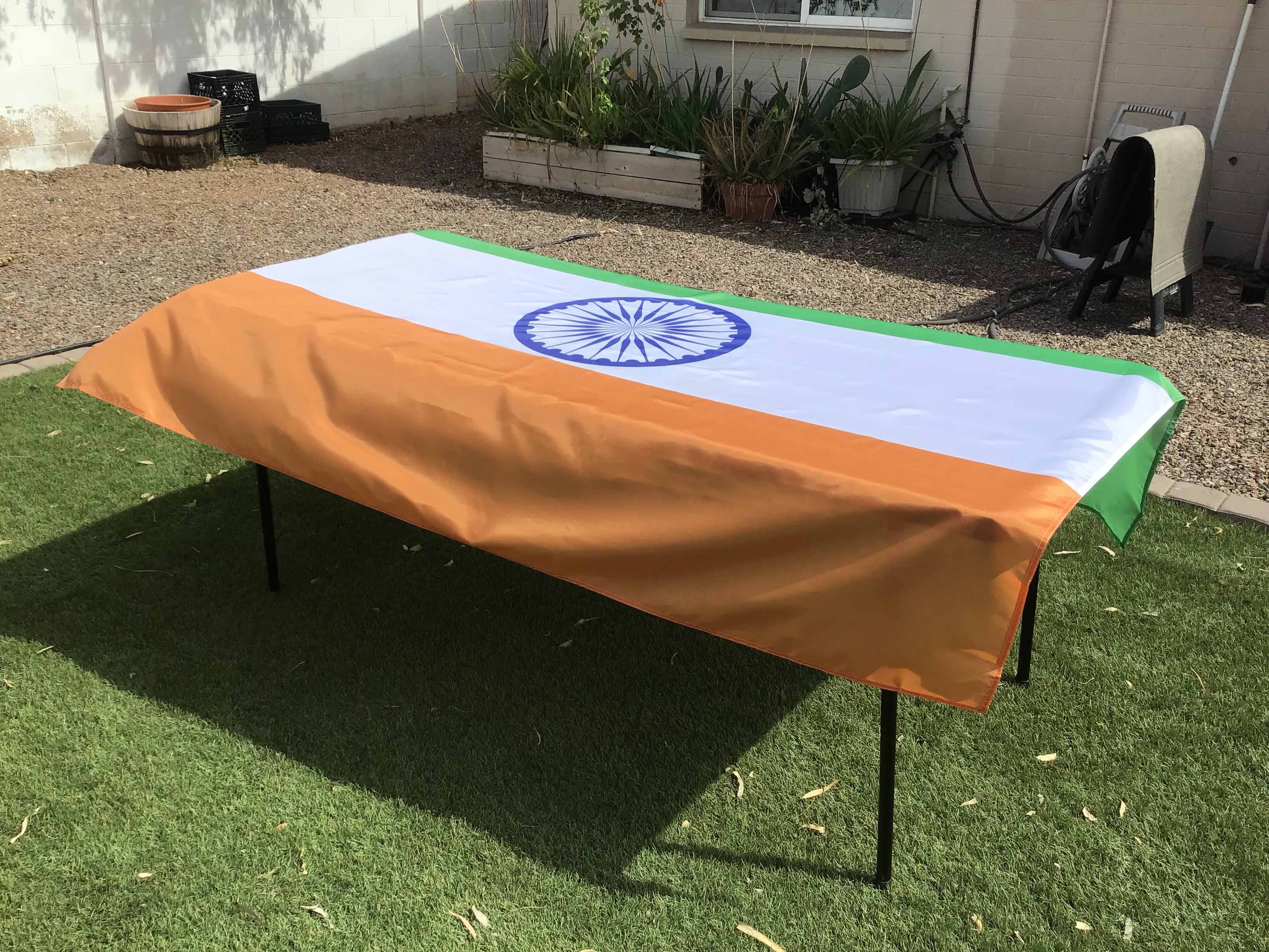 rectangle tablecloths (flag of India) - 56 x 76