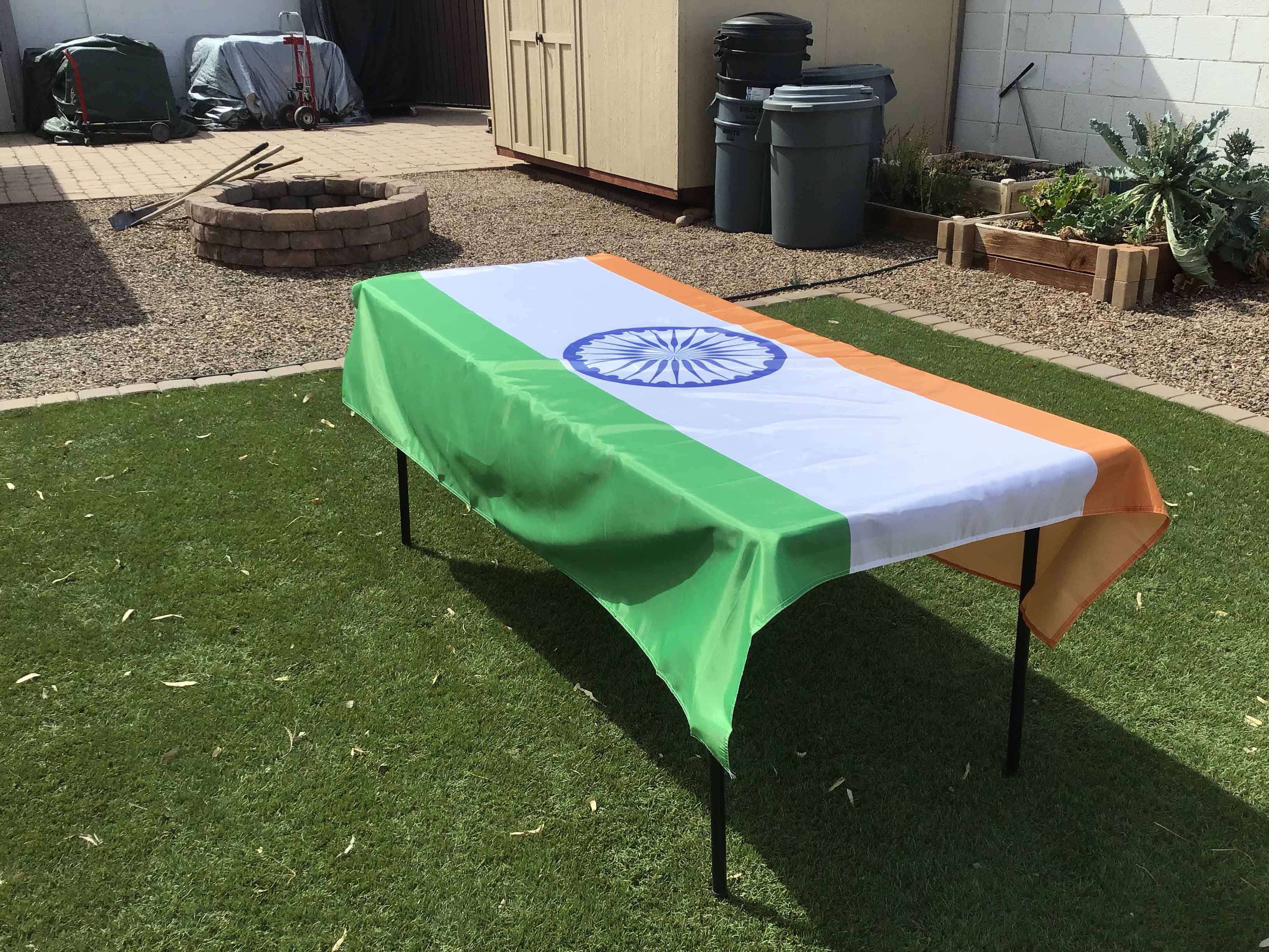 rectangle tablecloths (flag of India) - 56 x 76