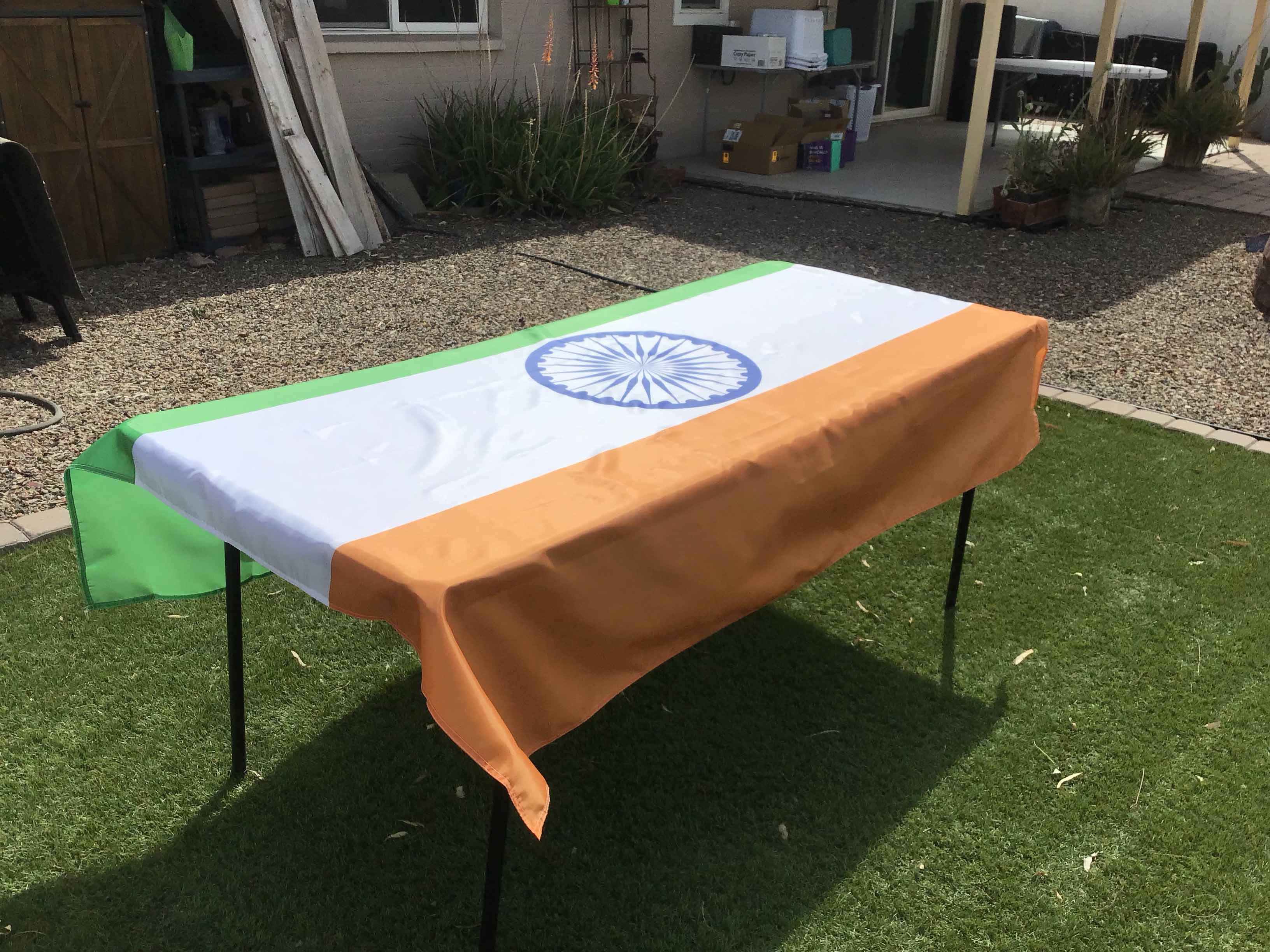 rectangle tablecloths (flag of India) - 56 x 76