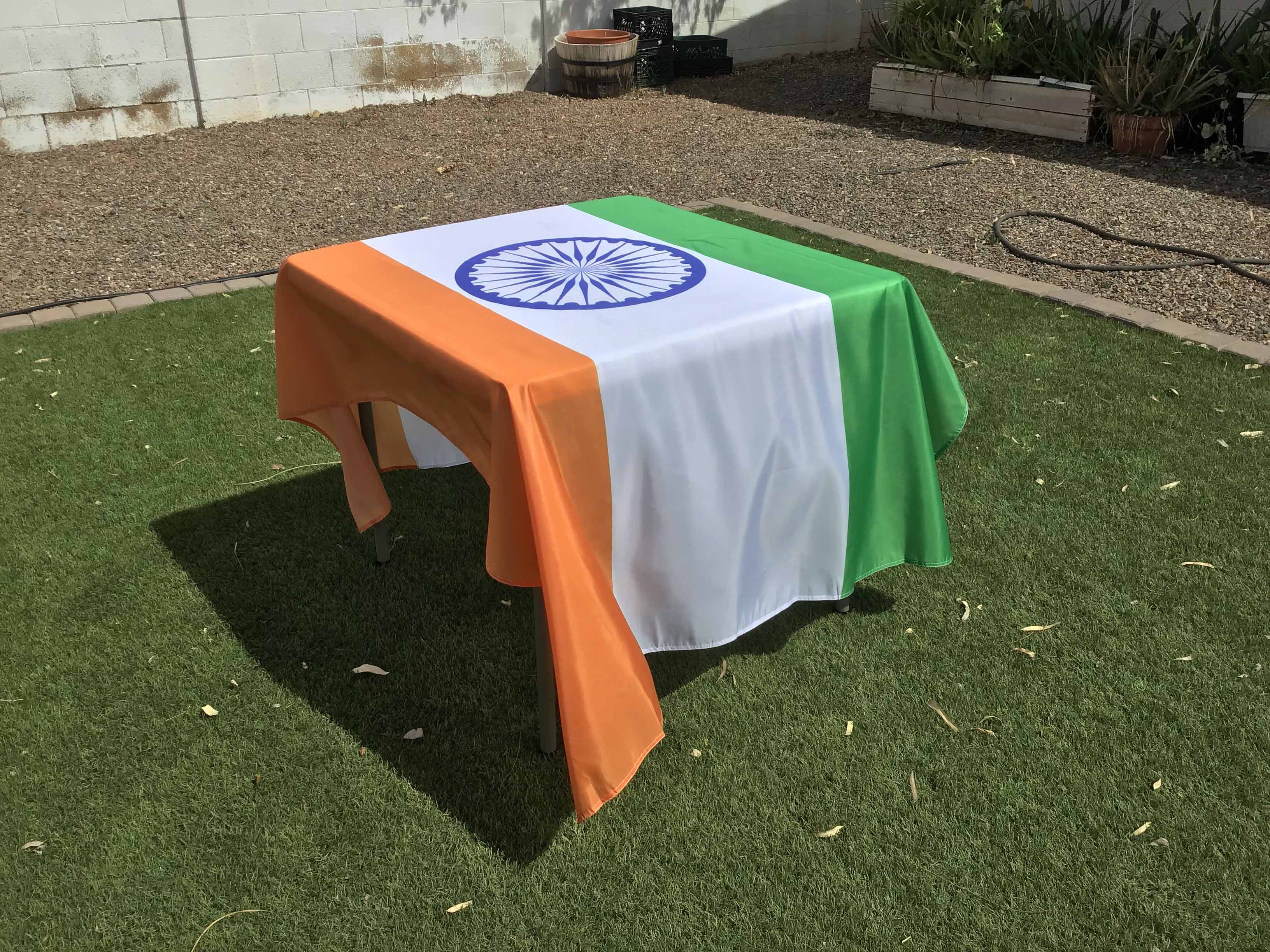 rectangle tablecloths (flag of India) - 56 x 76