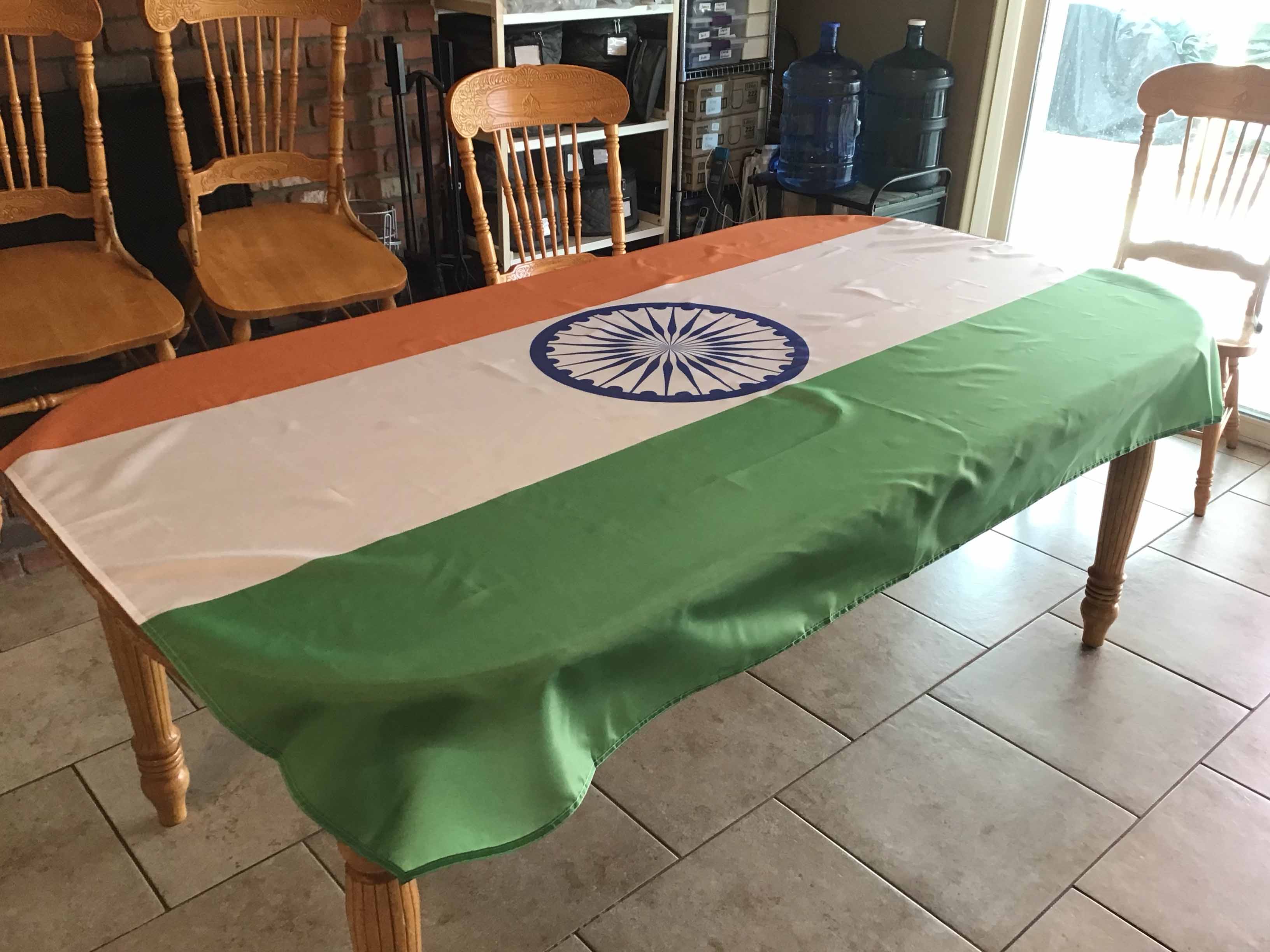 rectangle tablecloths (flag of India) - 56 x 76