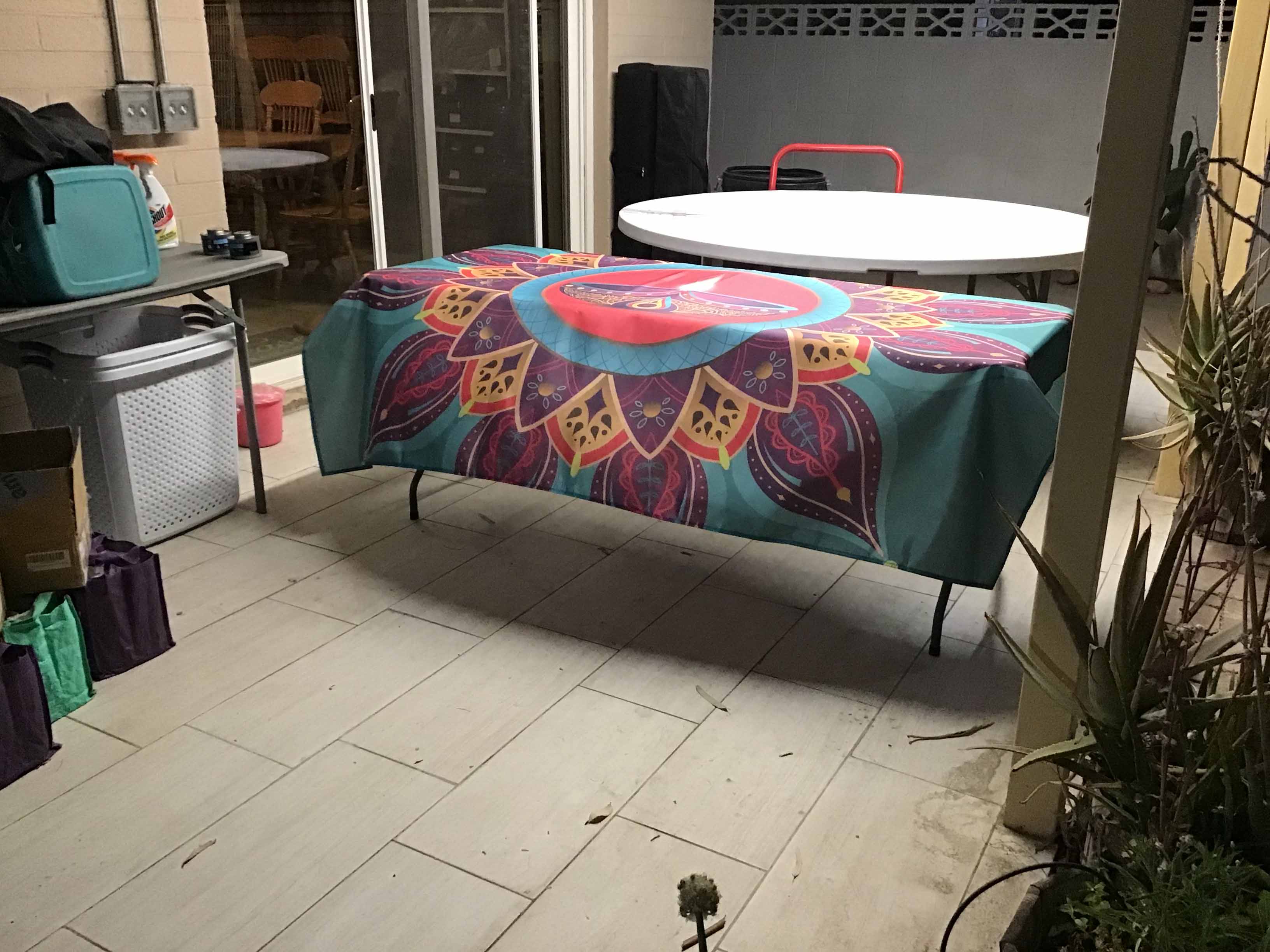 rectangle tablecloths / backdrop (Diwali Festival of Lights) - 60 x 84