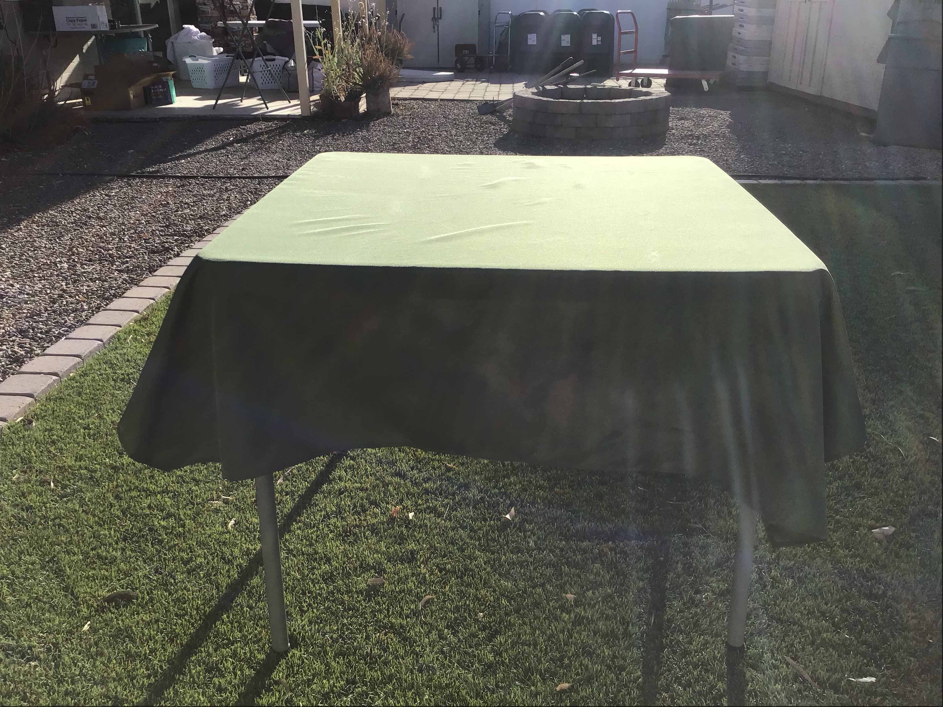 square tablecloths (olive green) - 54