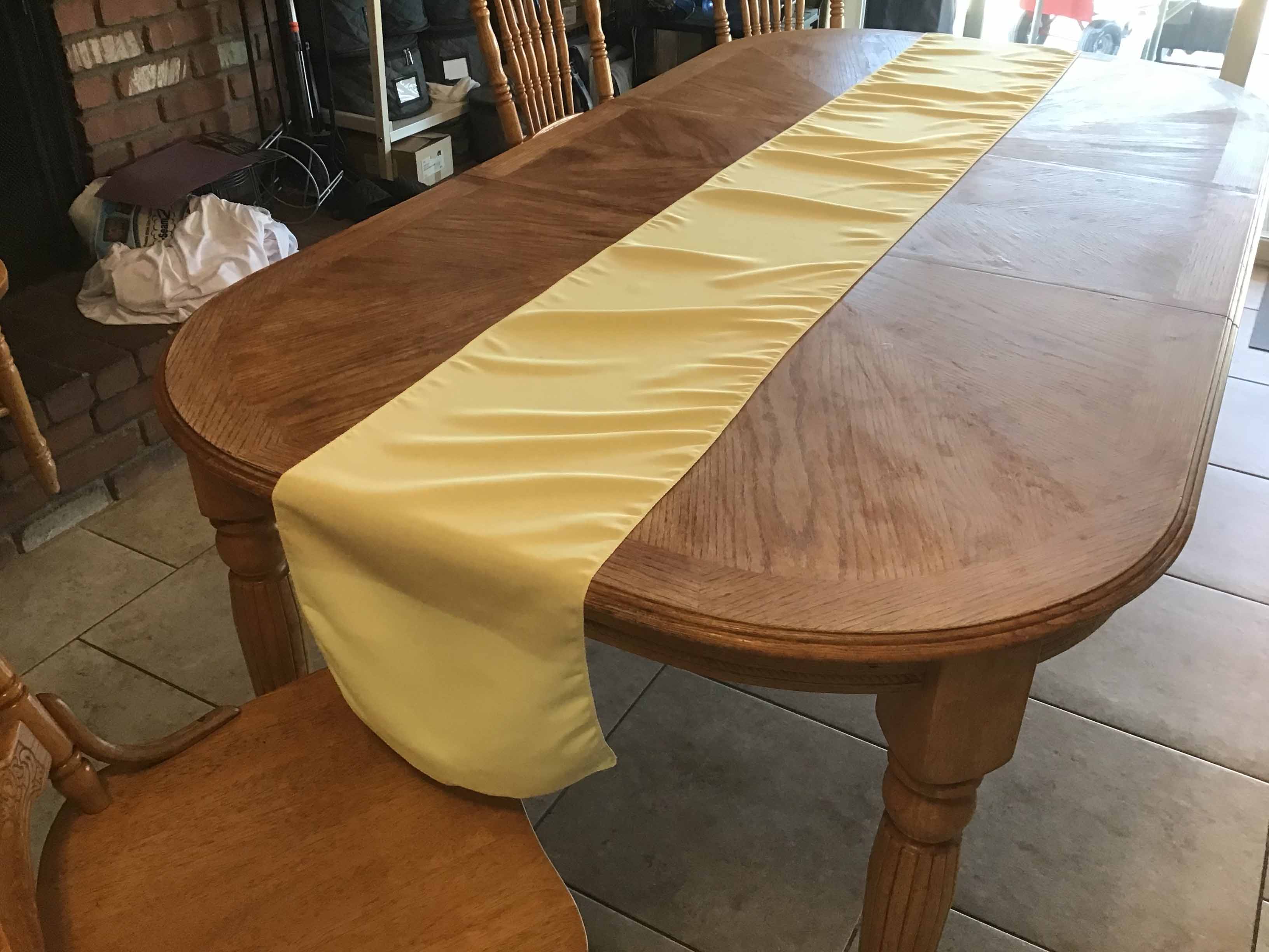 table runners (butter) - 13 x 108