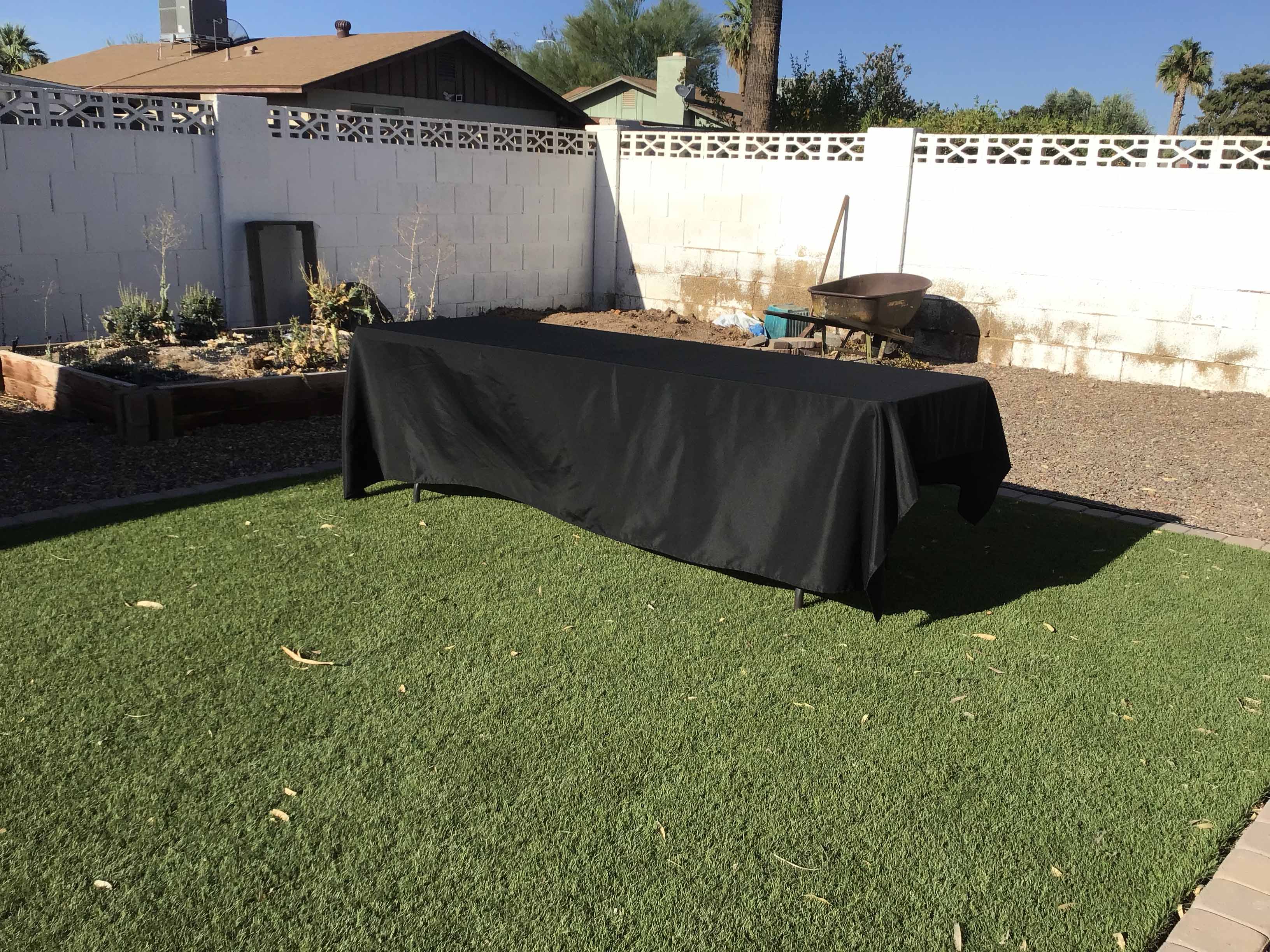 rectangle tablecloths (black) - 70 x 120