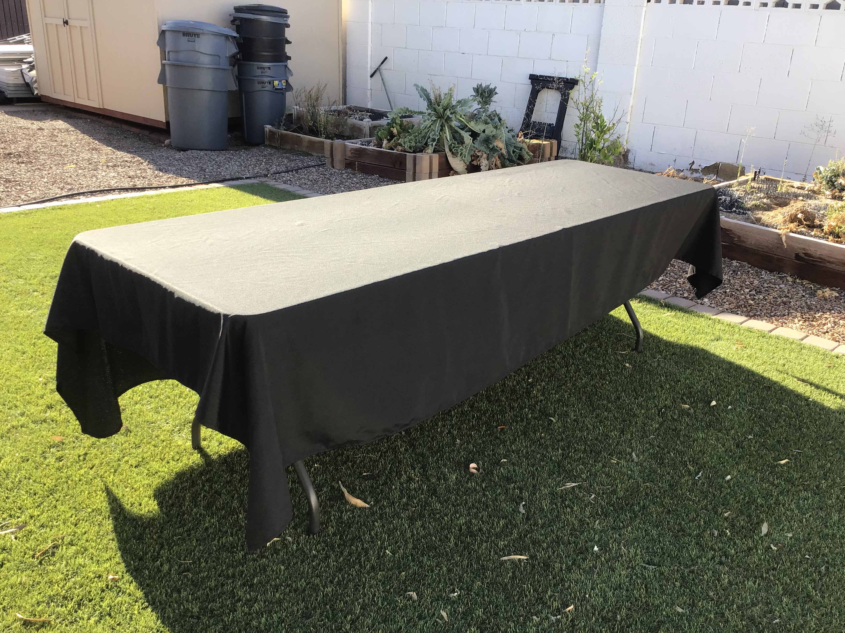 rectangle tablecloths (black) - 70 x 120
