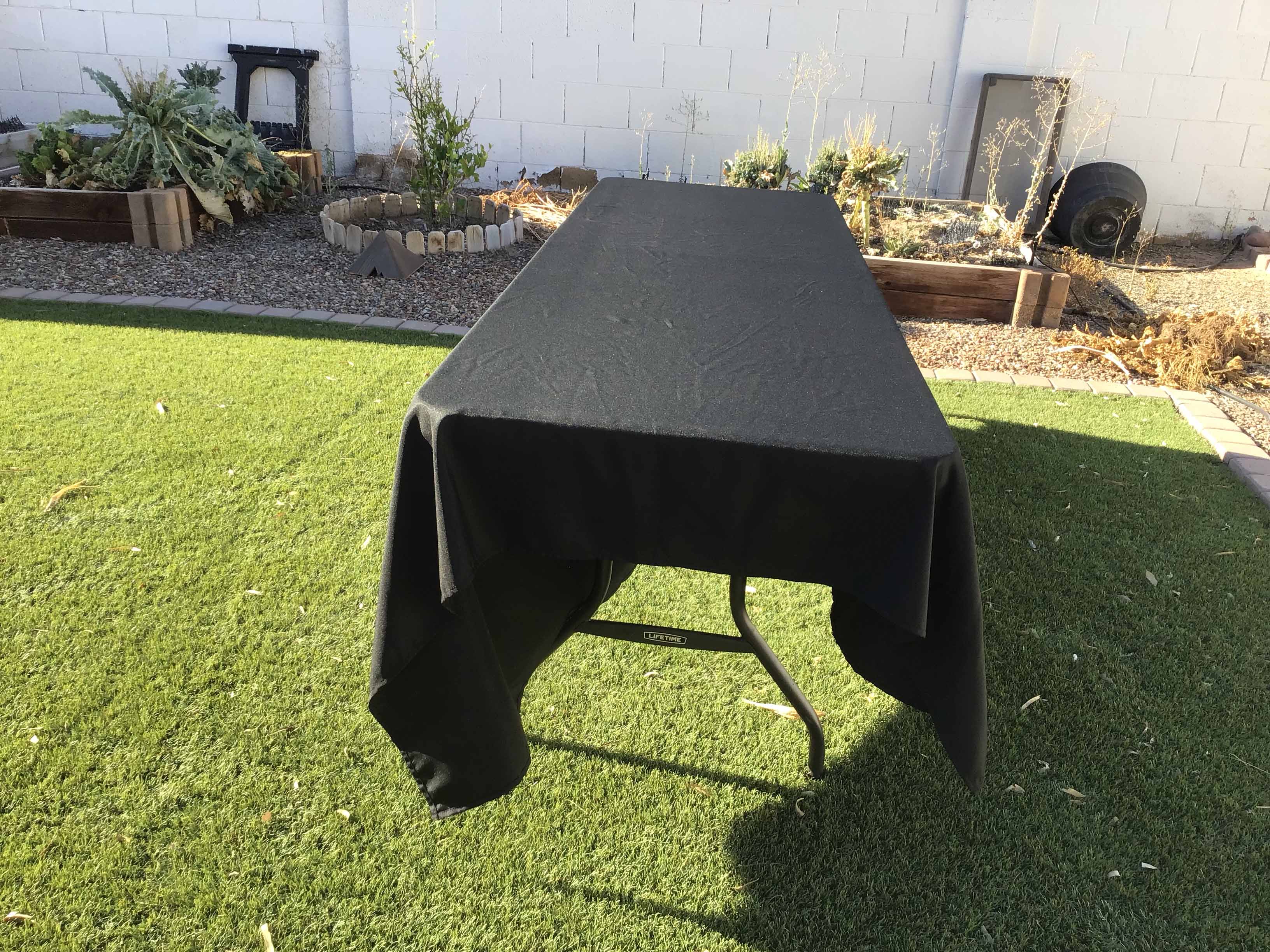 rectangle tablecloths (black) - 70 x 120