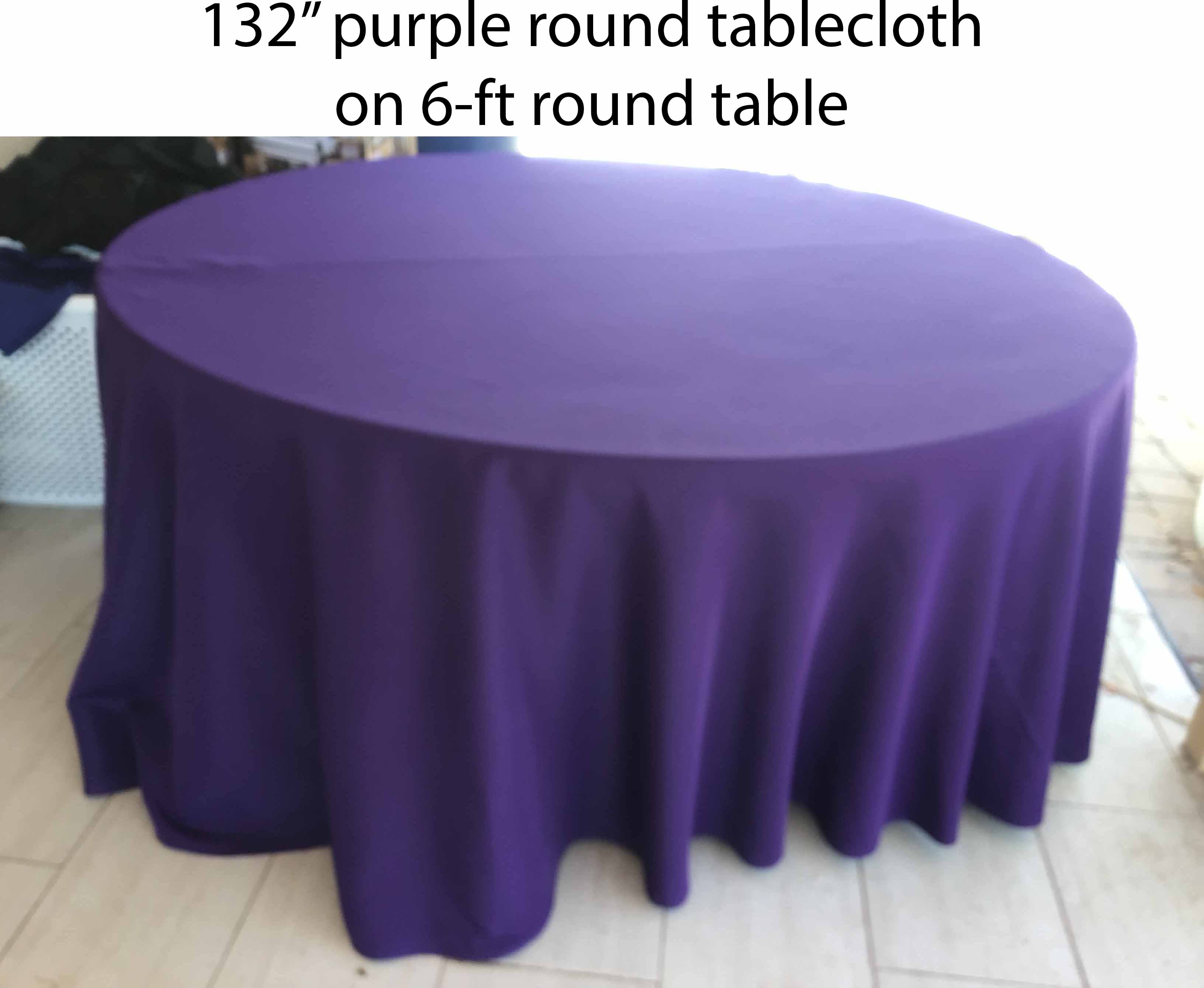 6 foot round tables (bifold)