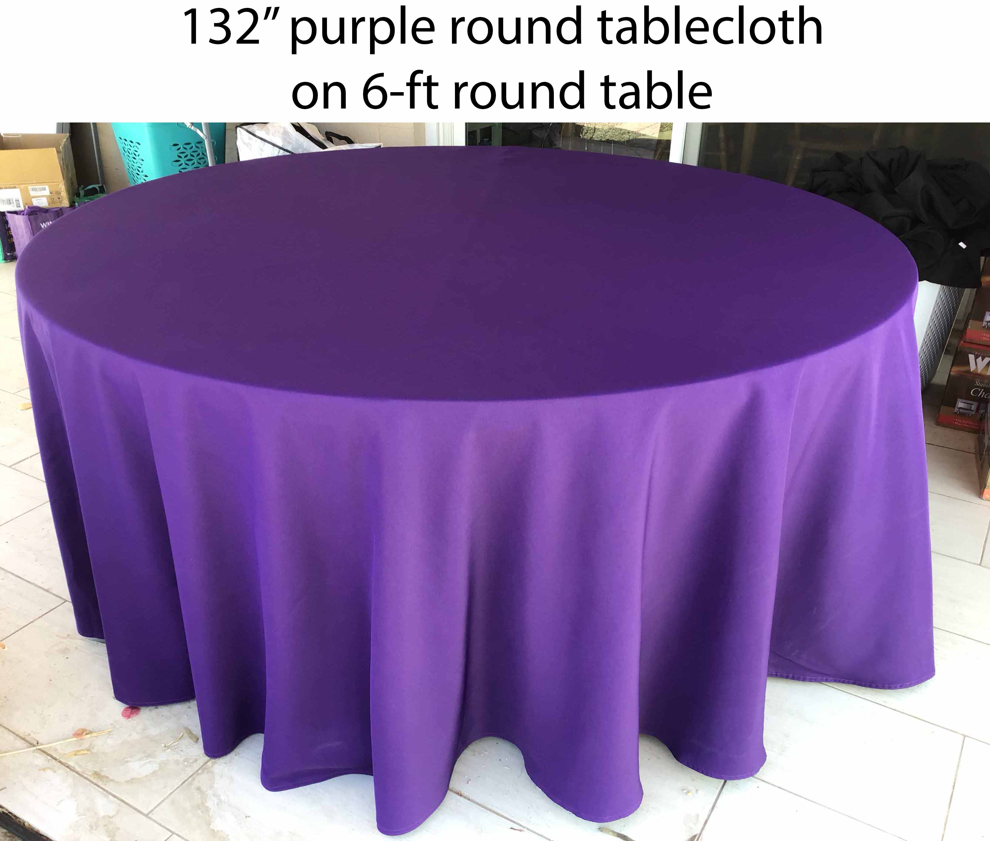 6 foot round tables (bifold)