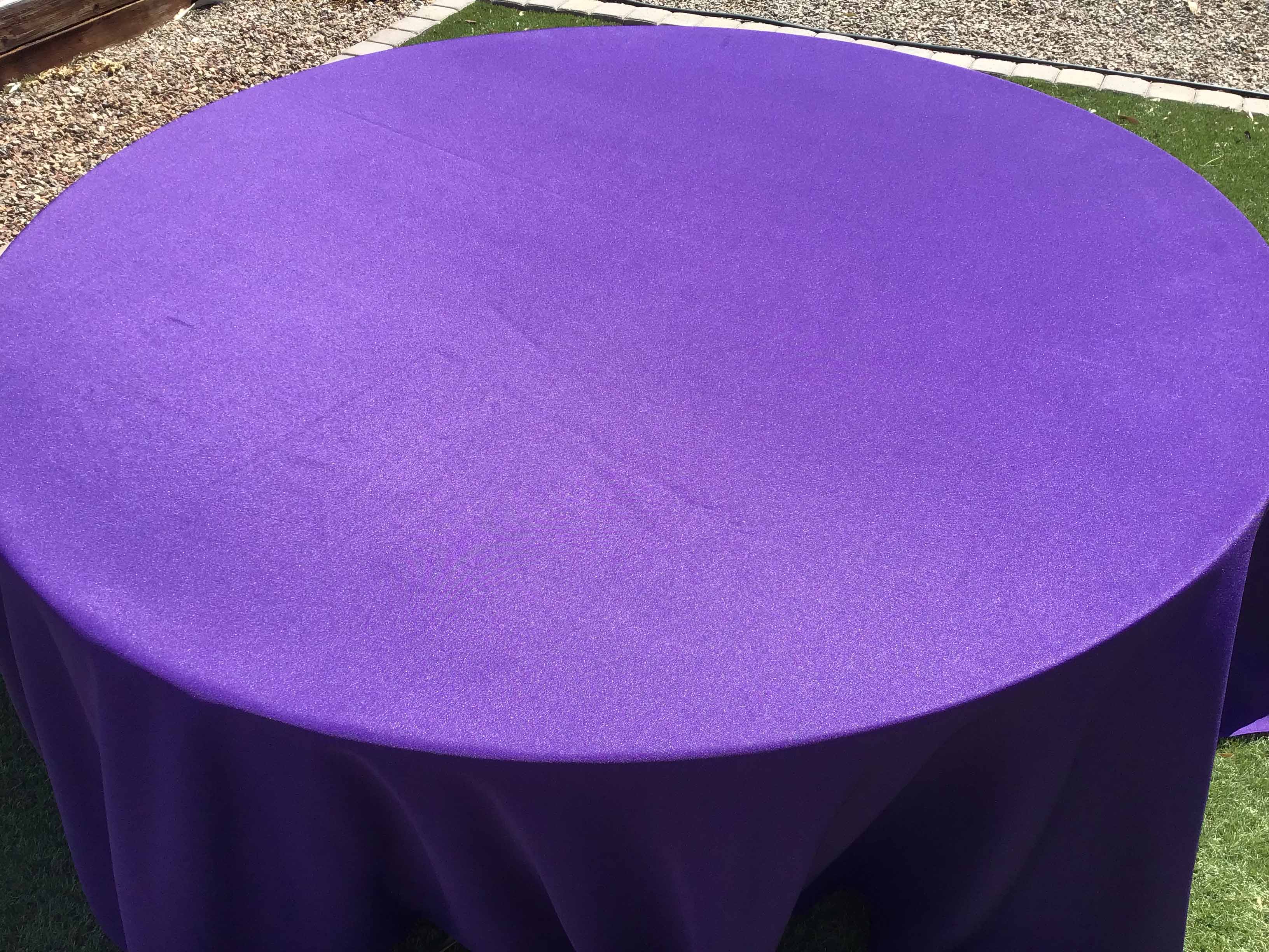 round tablecloths (purple) - 132
