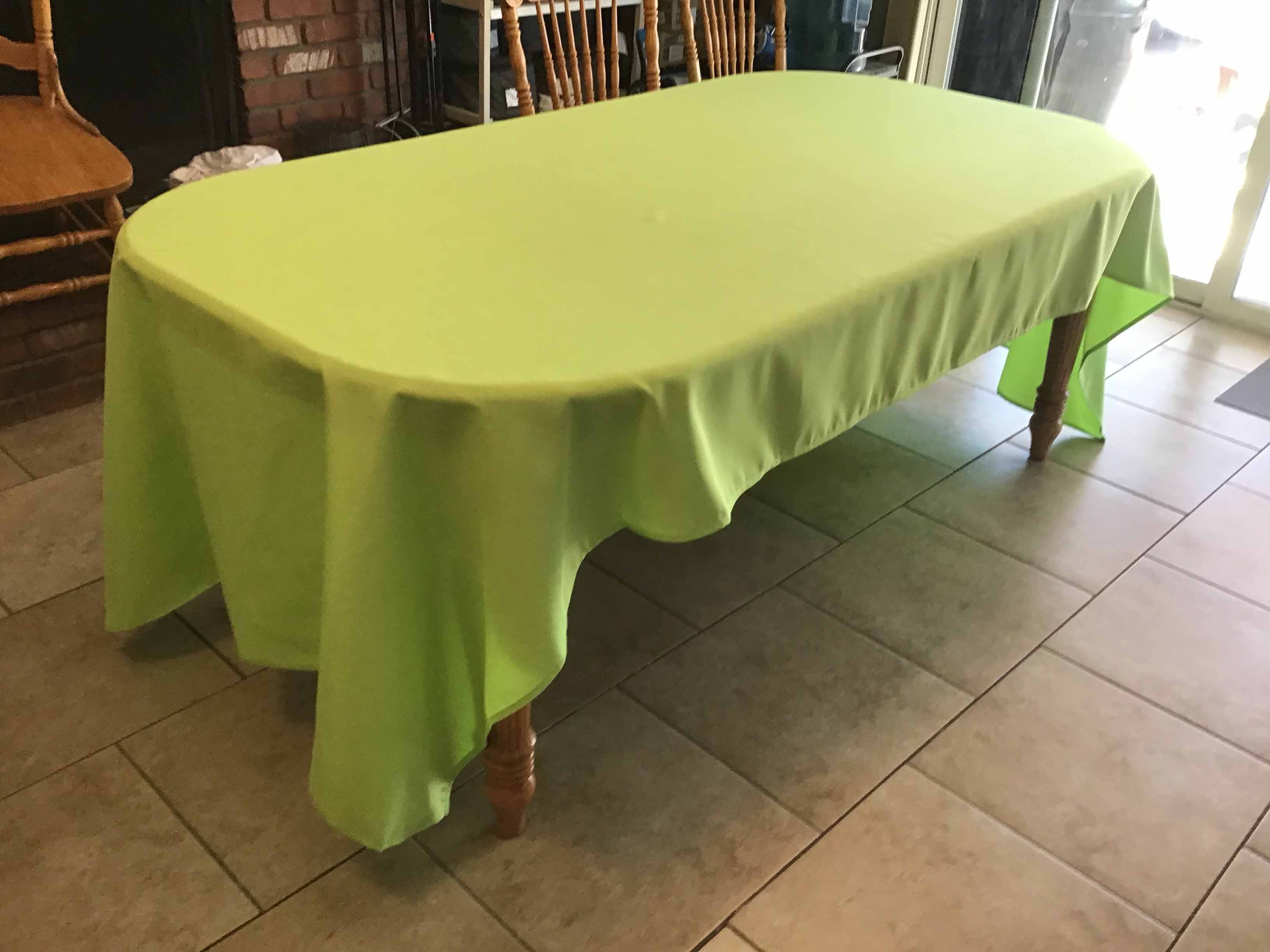 rectangle tablecloths (lime green) - 60 x 126