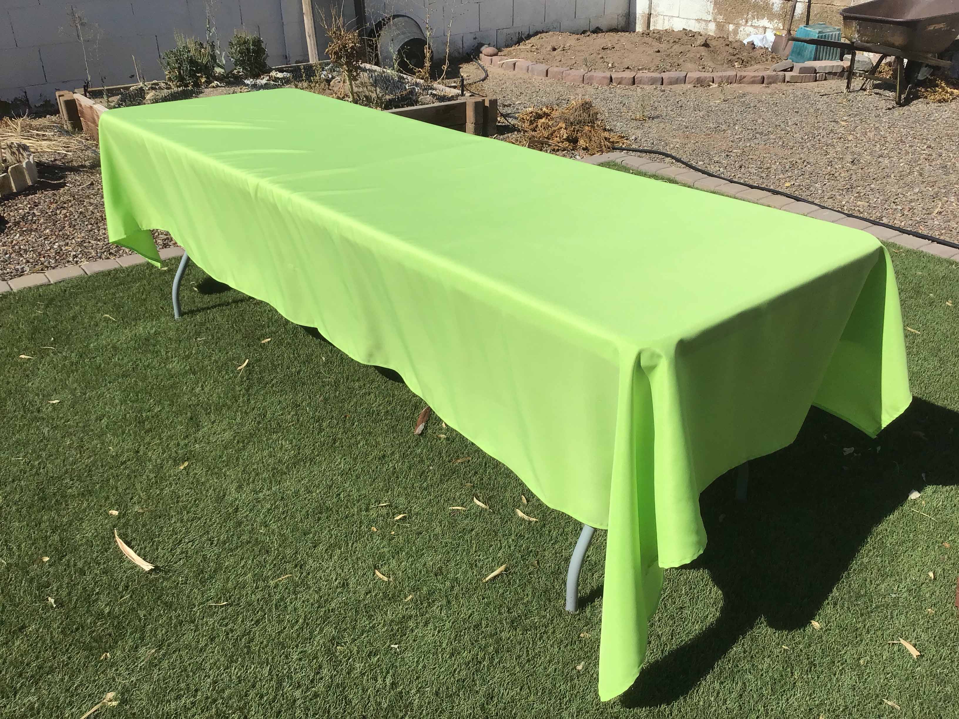 rectangle tablecloths (lime green) - 60 x 126