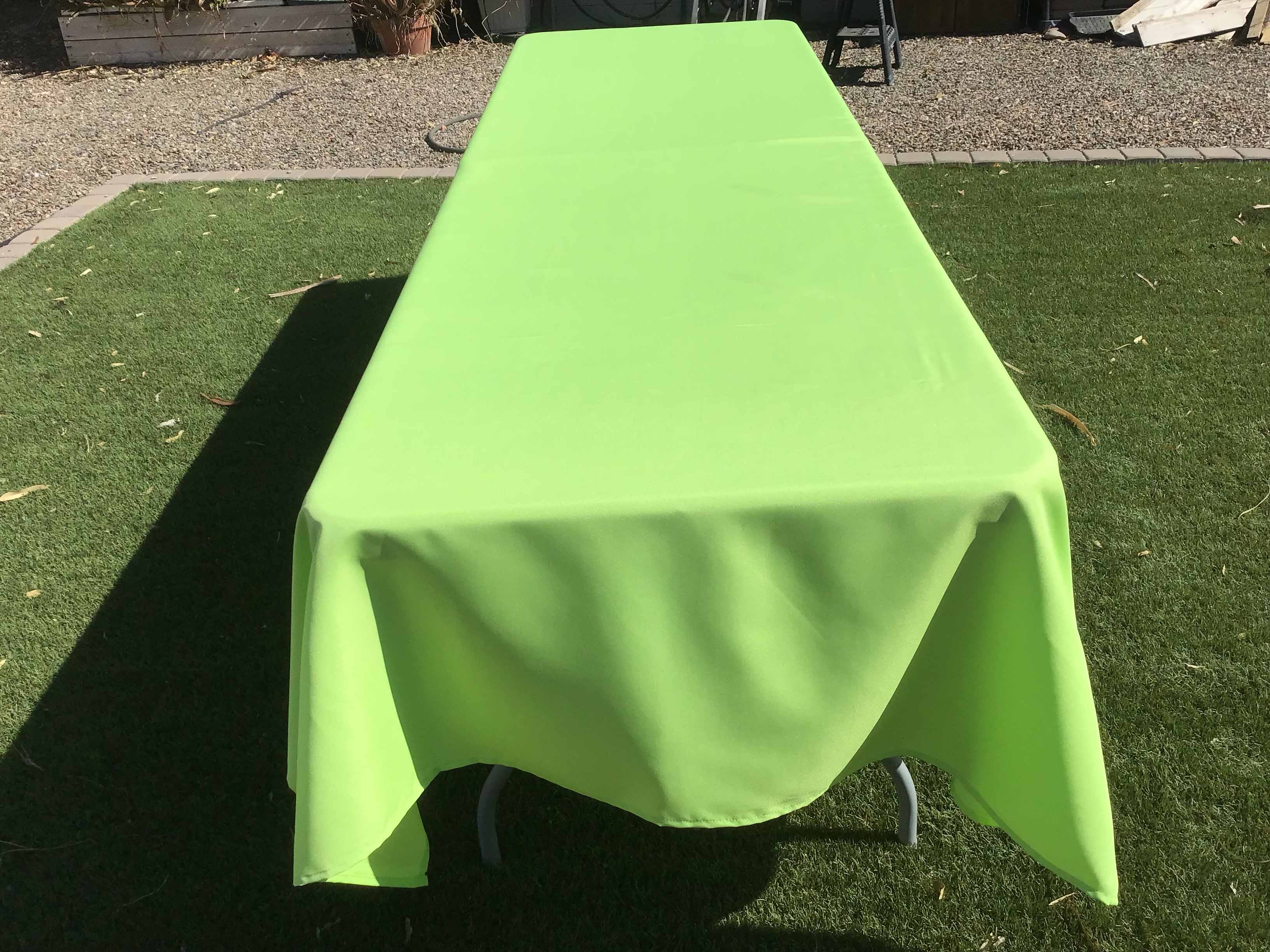 rectangle tablecloths (lime green) - 60 x 126