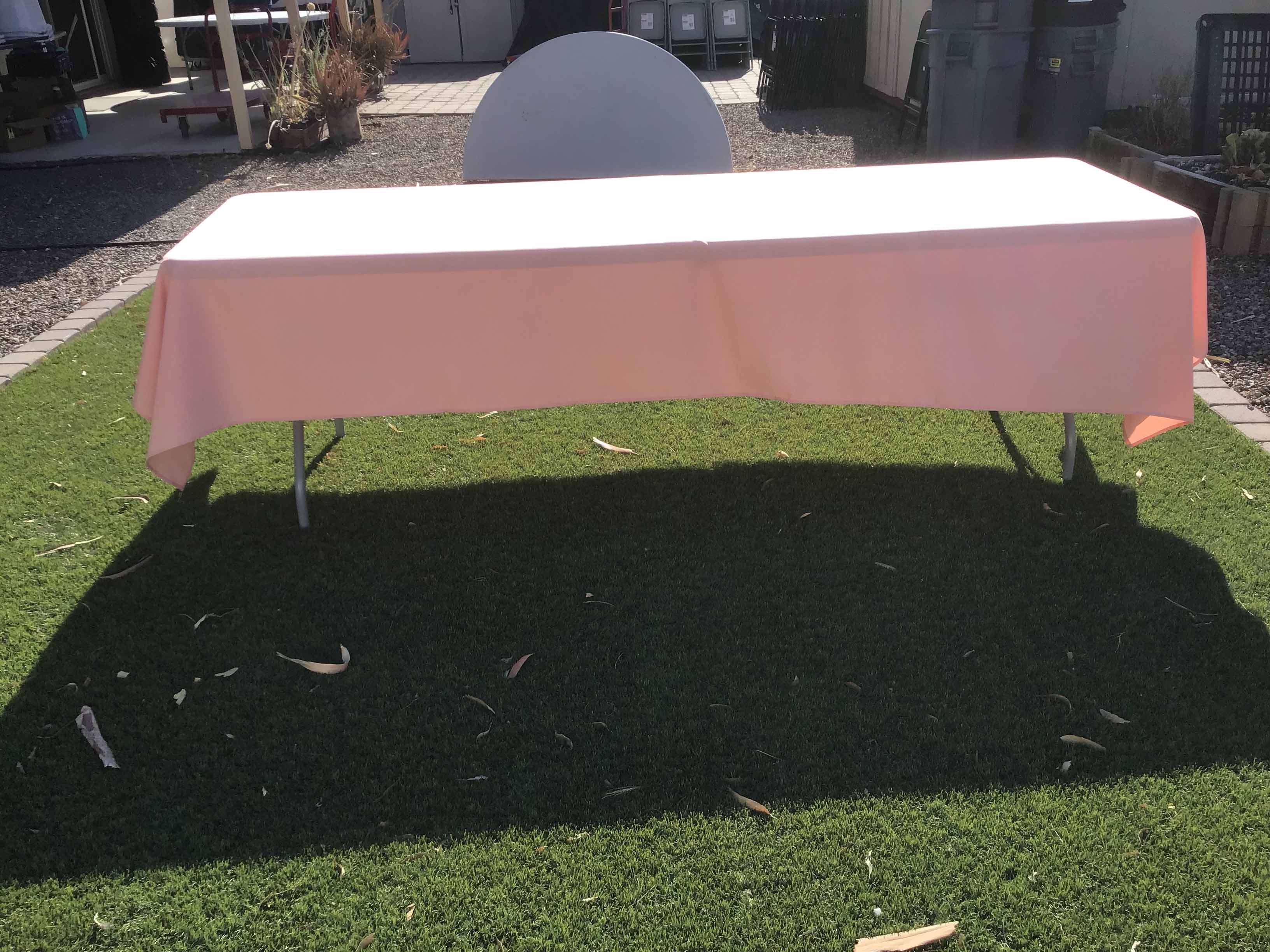 rectangle tablecloths (dusty pink) - 60 x 120