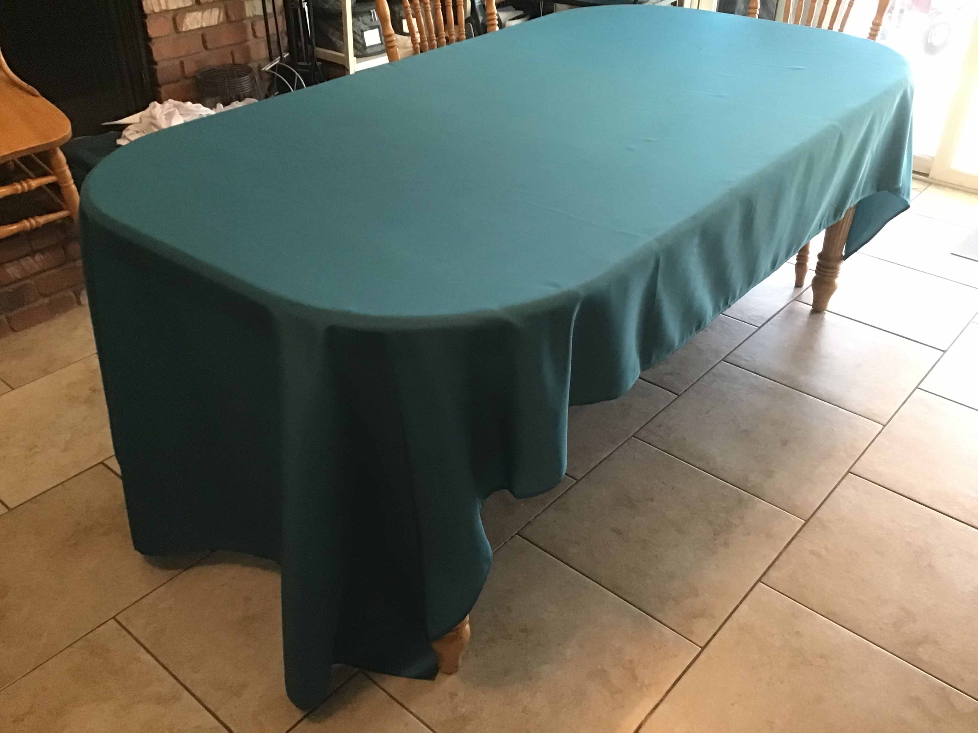 rectangle tablecloths (peacock blue) - 60 x 120