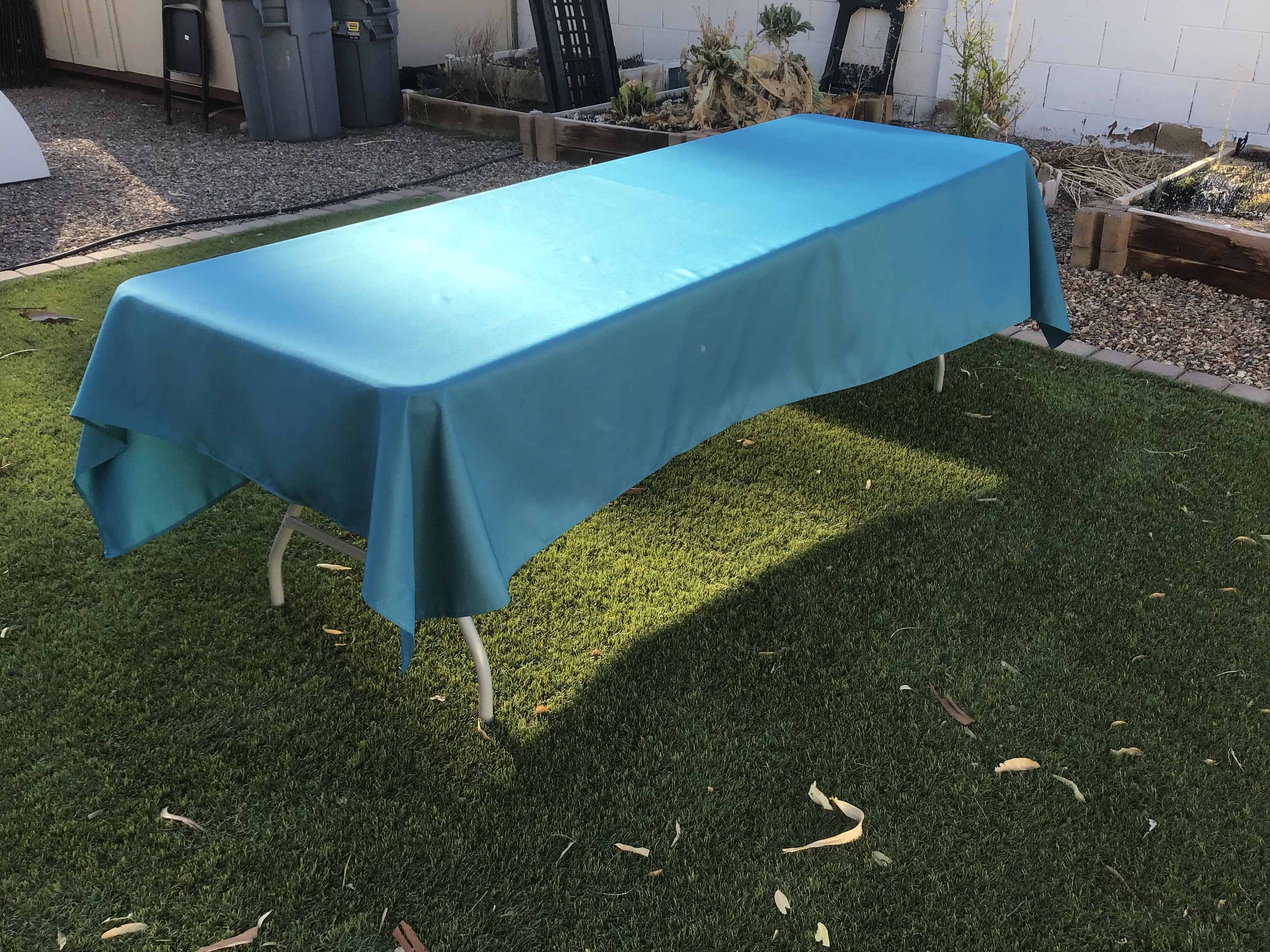 rectangle tablecloths (peacock blue) - 60 x 120