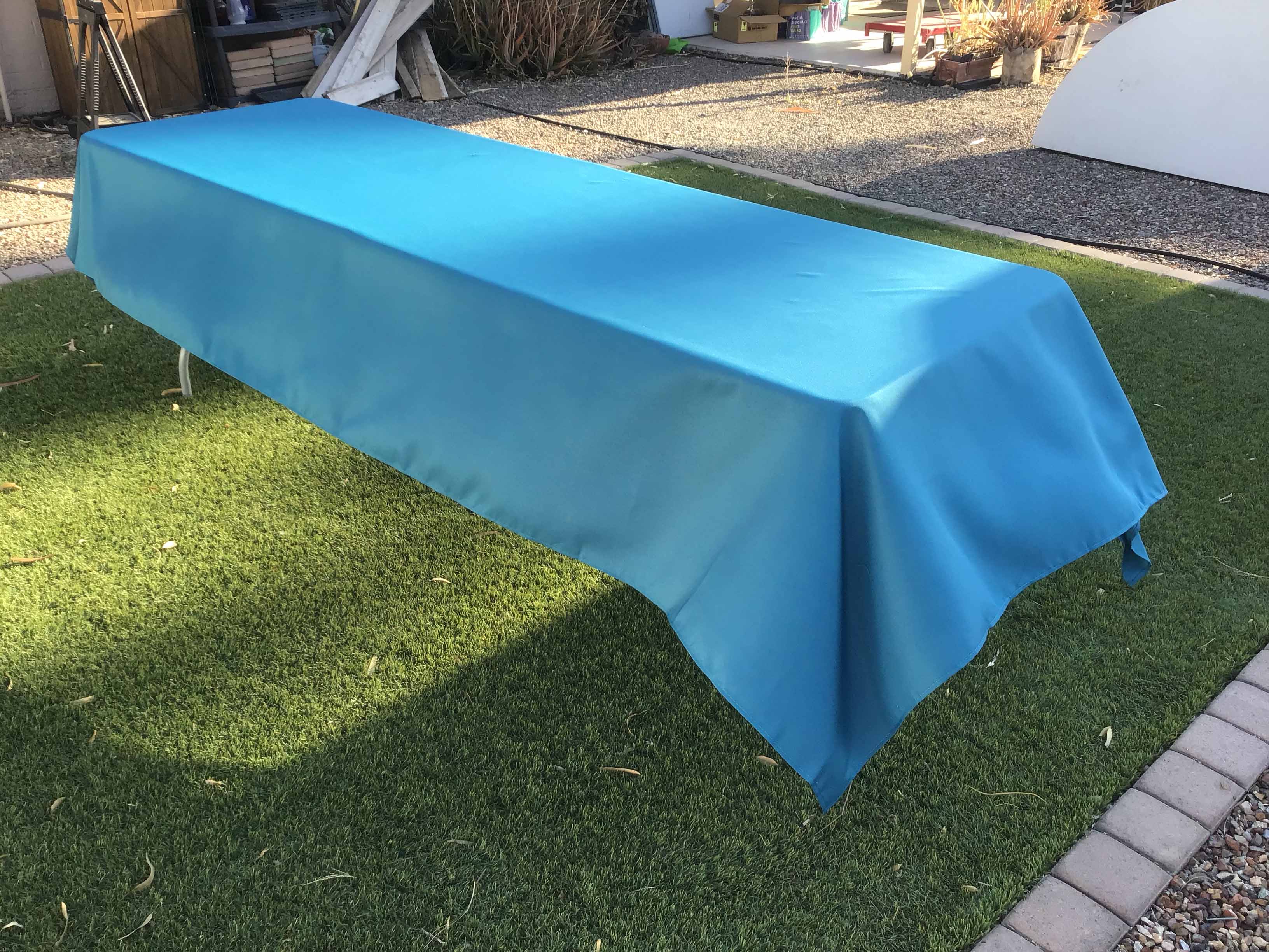 rectangle tablecloths (peacock blue) - 60 x 120