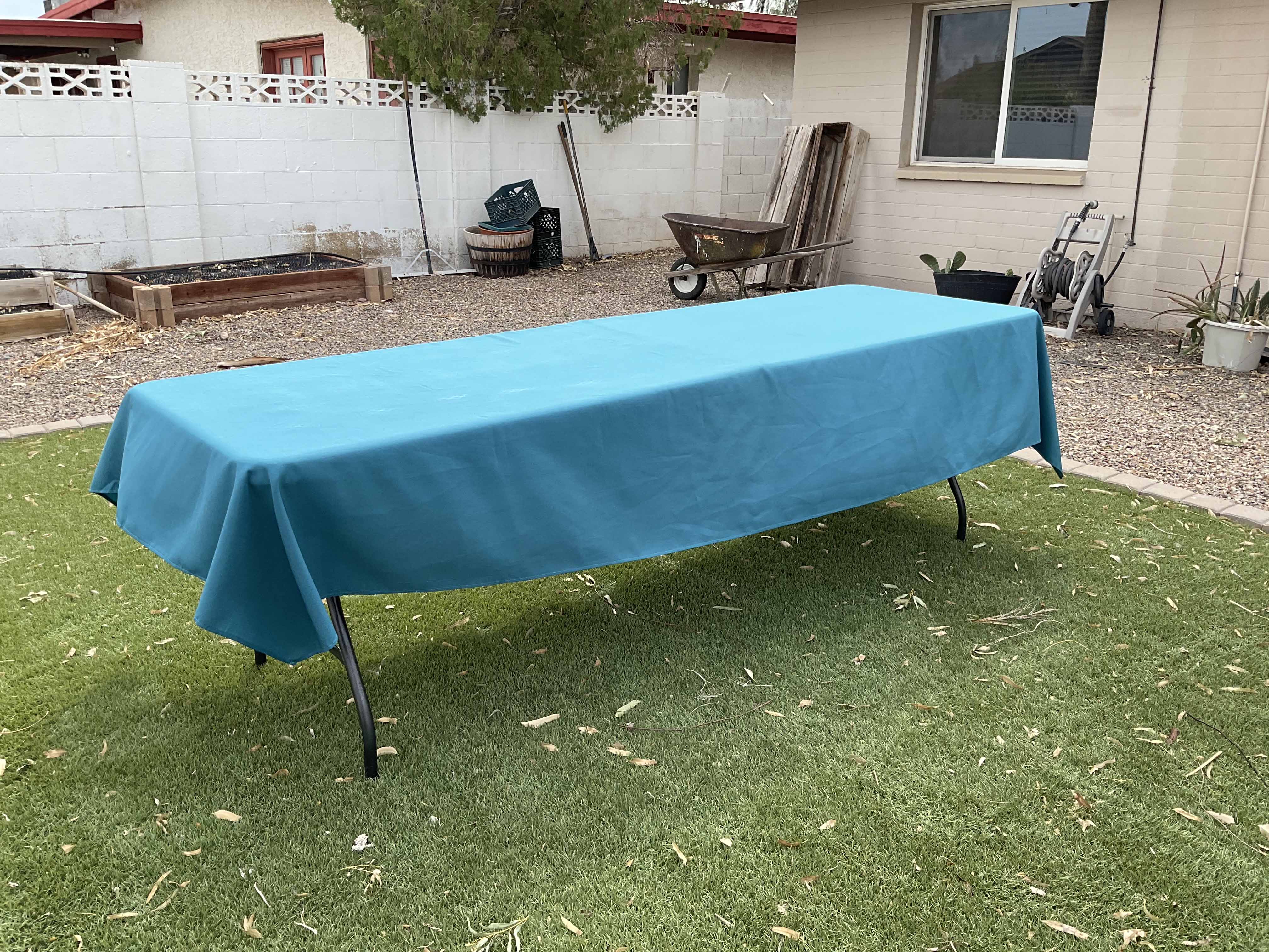 rectangle tablecloths (peacock blue) - 60 x 120
